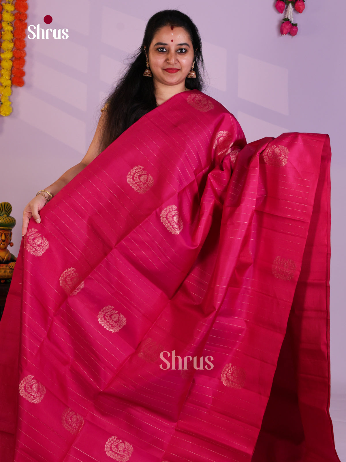 EAS08183 - Soft Silk (HR) Saree - Shop on Shrus.com