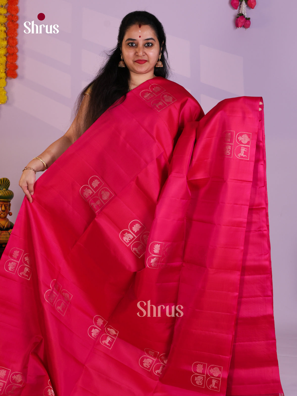 EAS08192 - Soft Silk Saree - Shop on Shrus.com