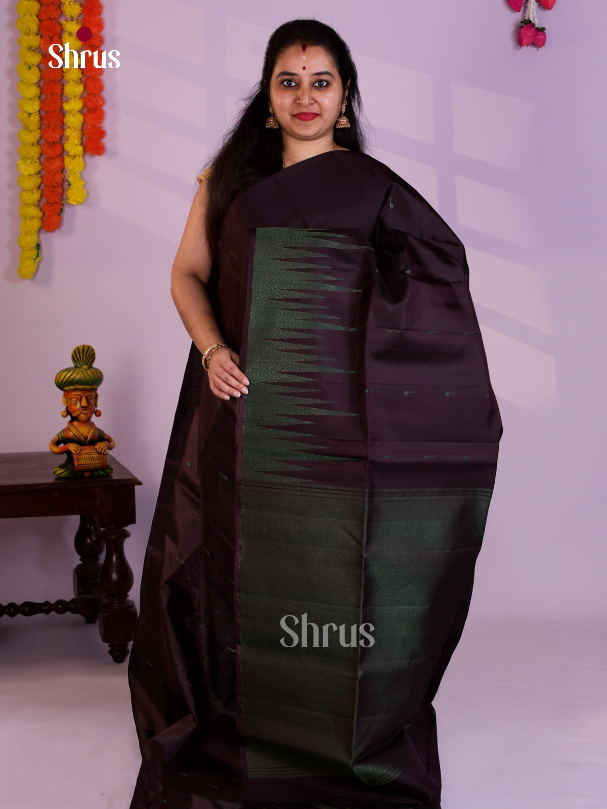 EAS08199 - Soft Silk  Saree - Shop on Shrus.com