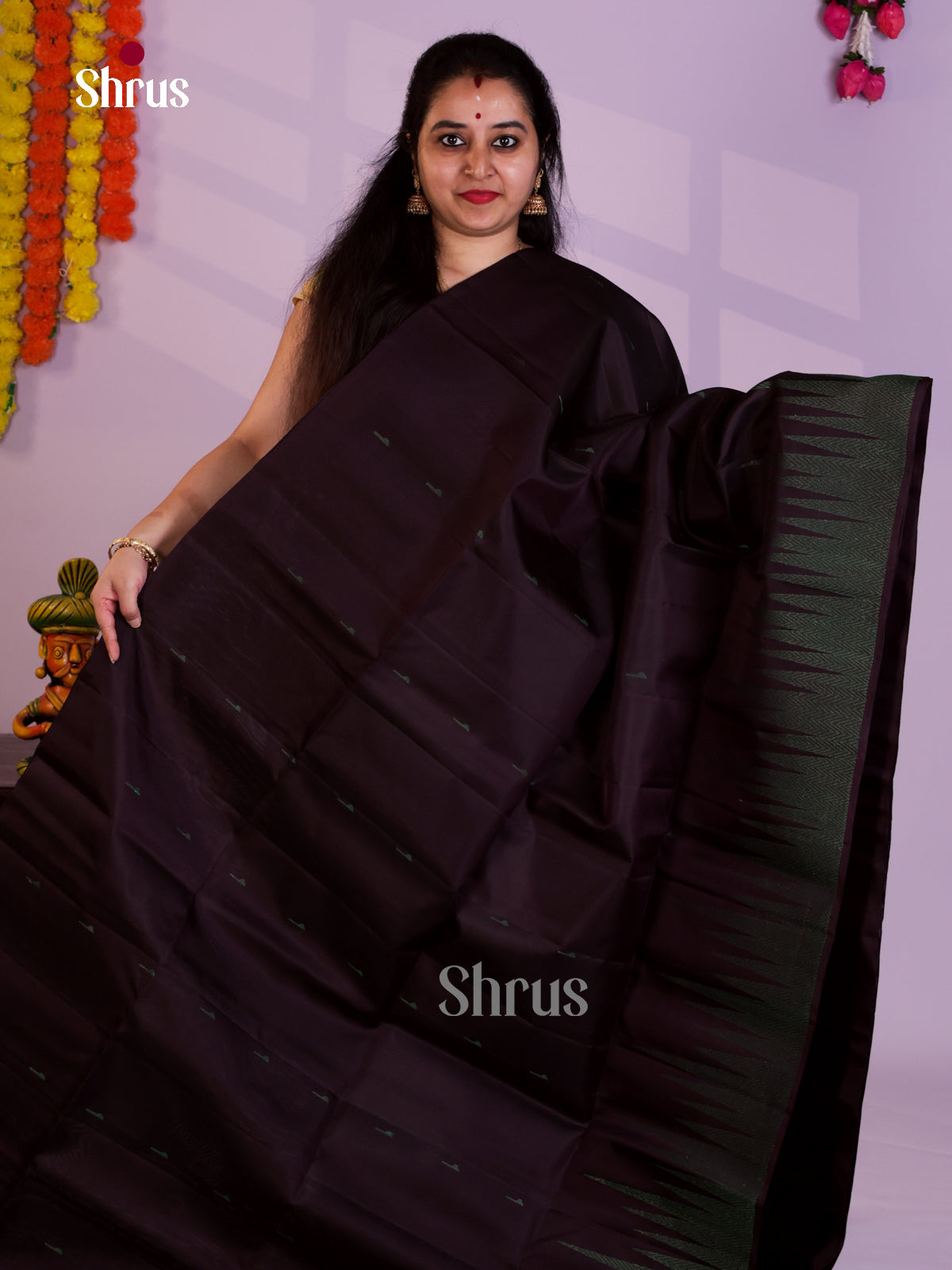 EAS08199 - Soft Silk  Saree - Shop on Shrus.com