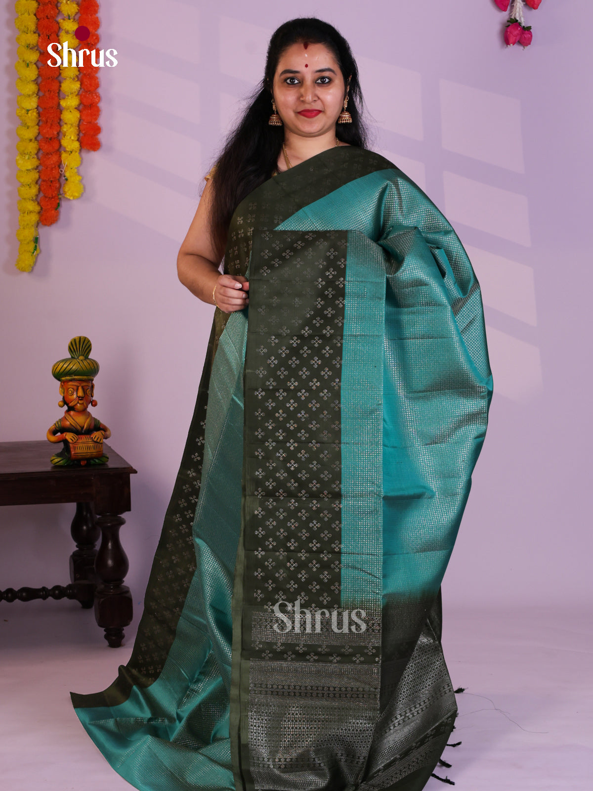 EAS08201 - Soft Silk Saree - Shop on Shrus.com
