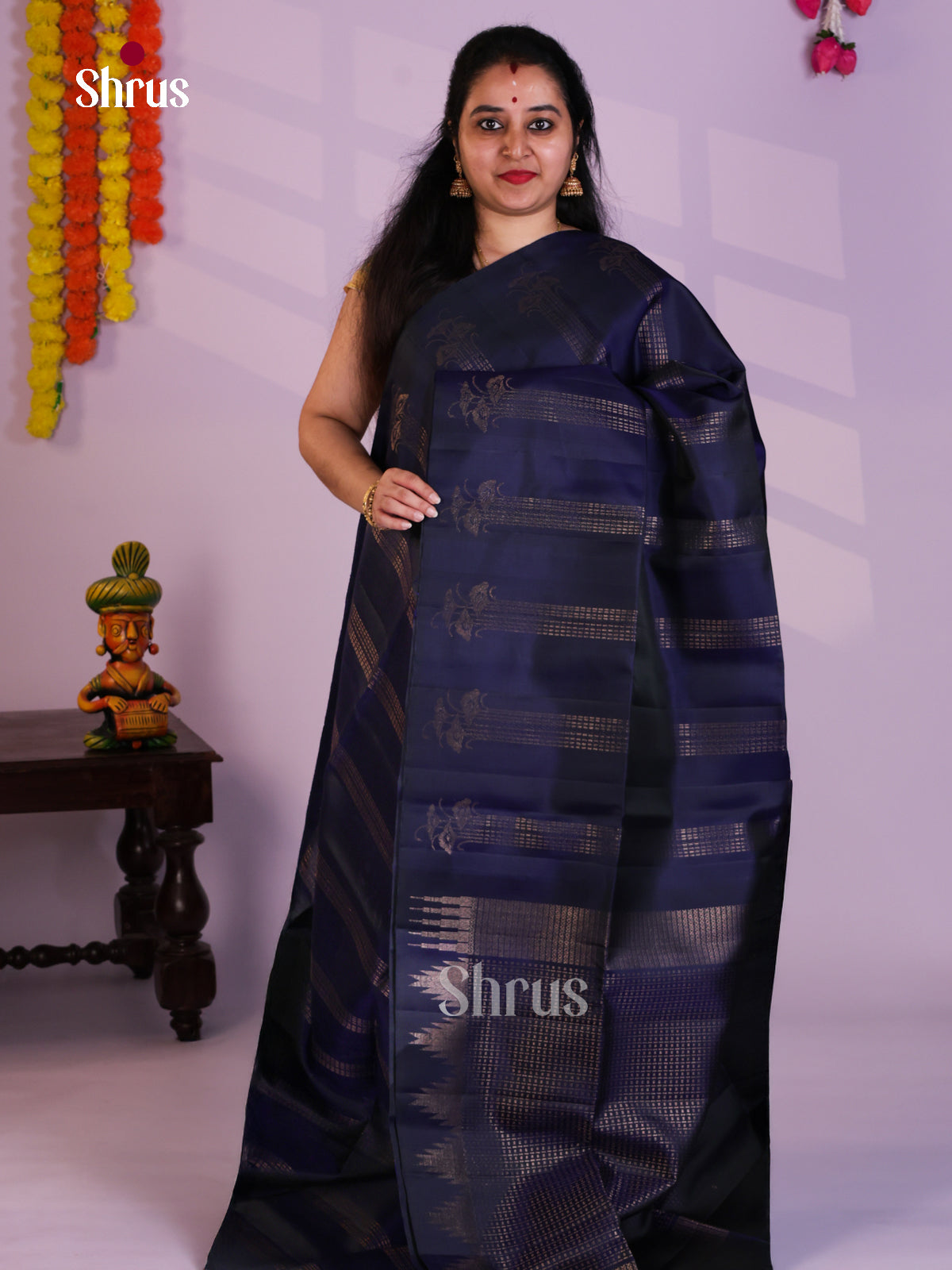 EAS08205 - Soft Silk  Saree - Shop on Shrus.com