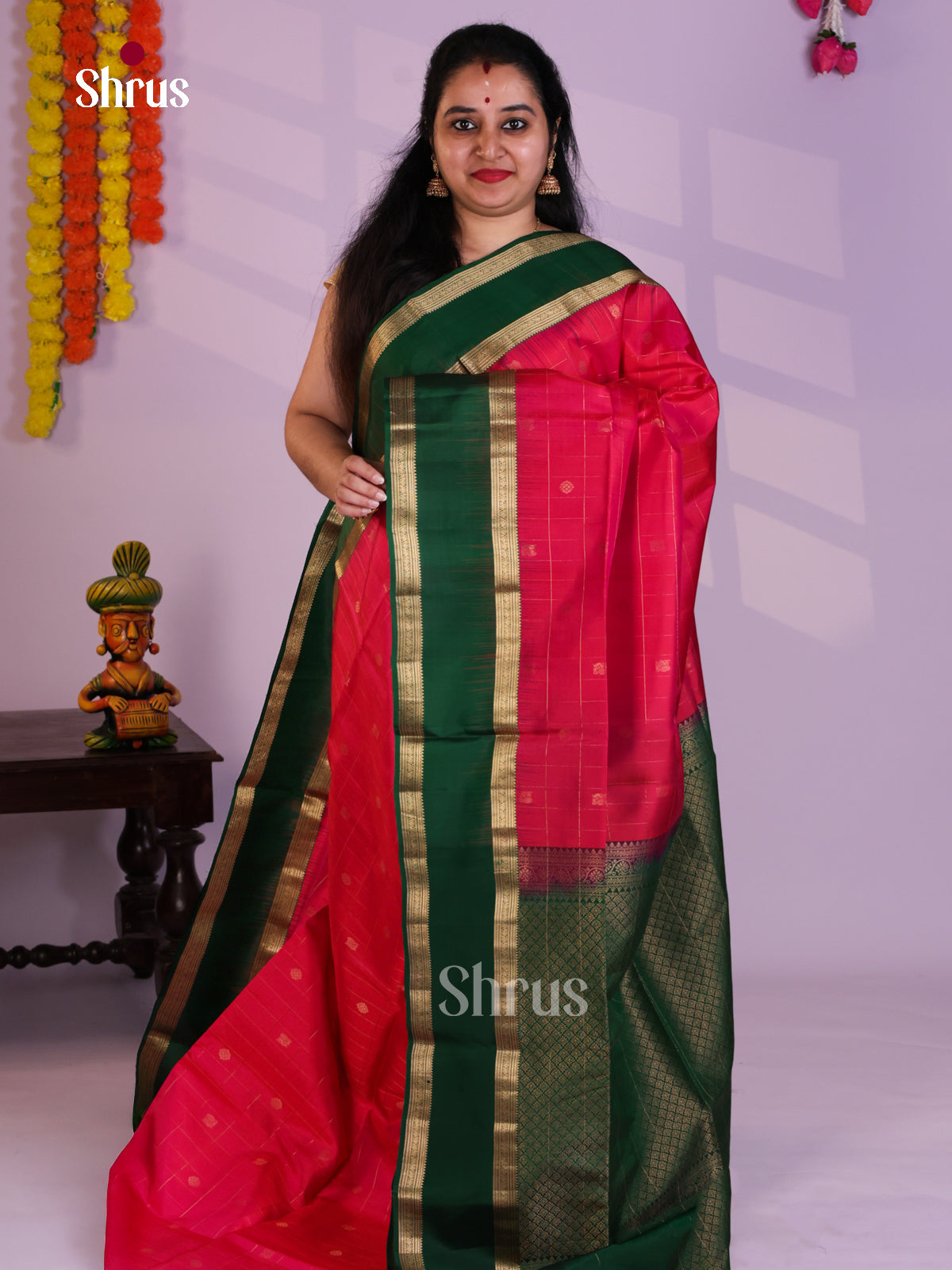 EAS08215 - Soft Silk  Saree - Shop on Shrus.com