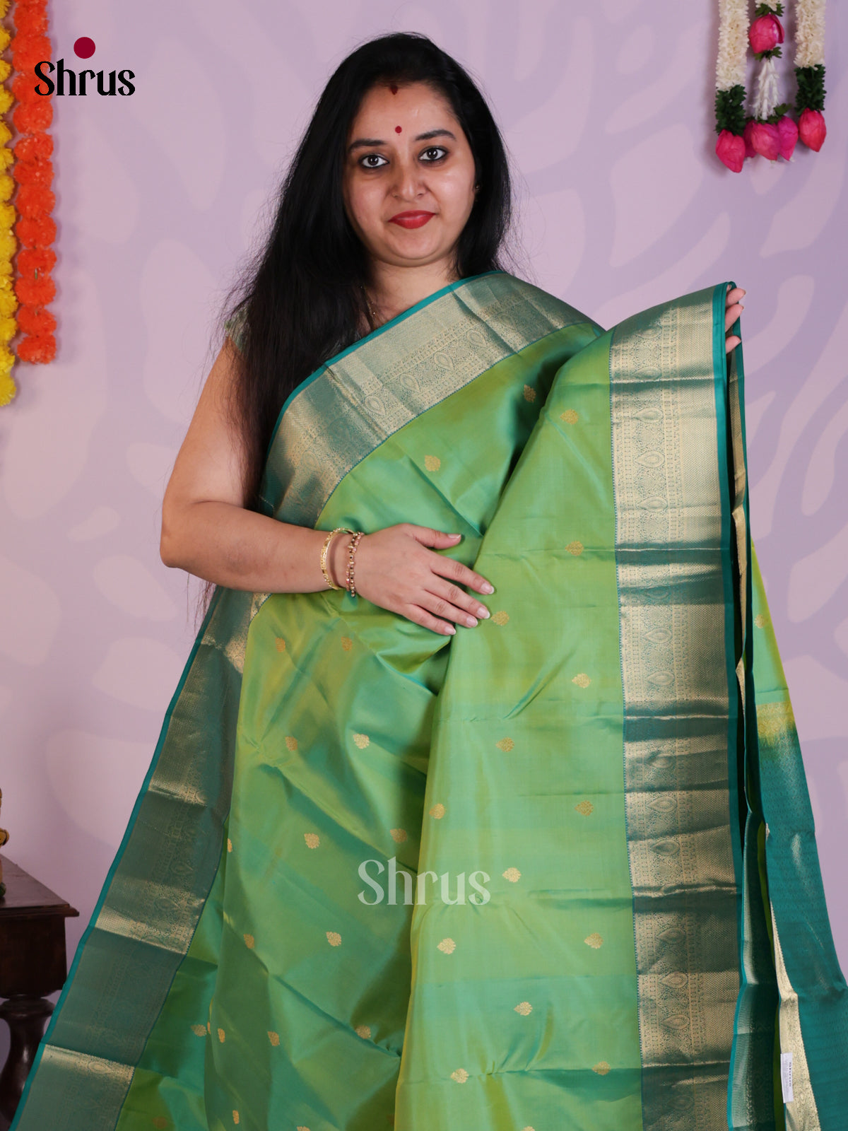 EAS08238 - Kanchipuram silk Saree - Shop on Shrus.com