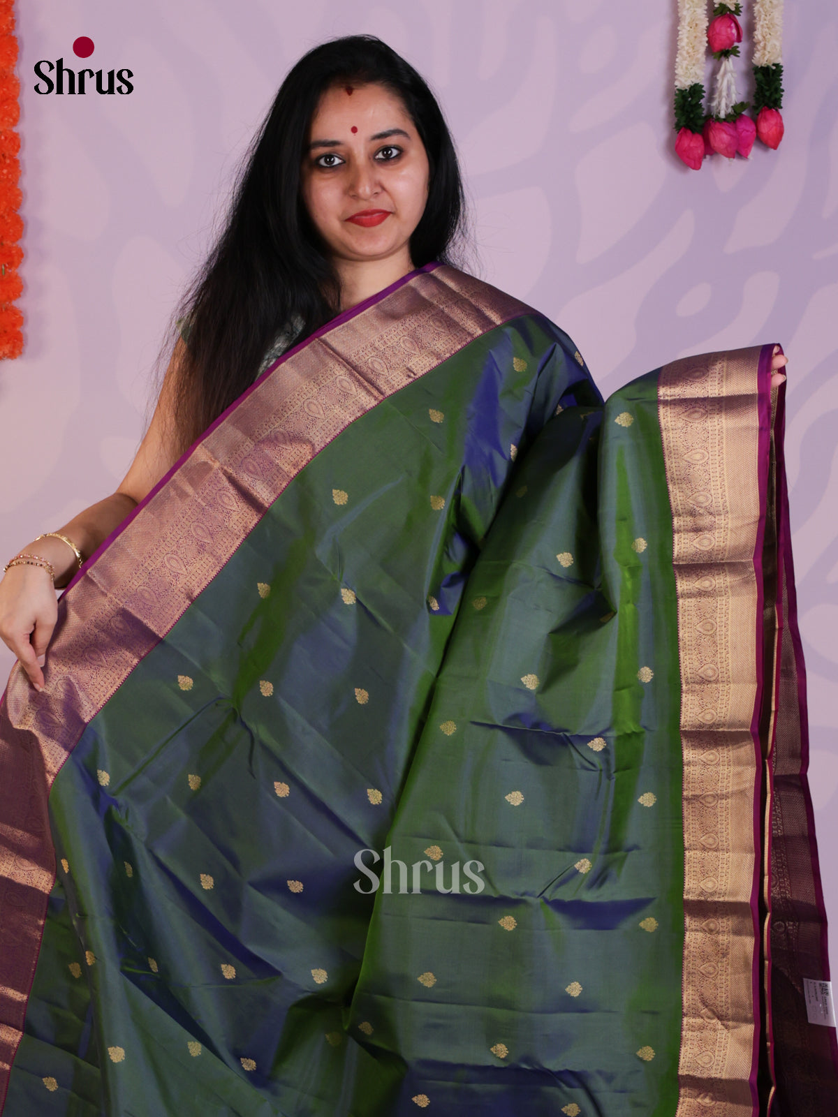 EAS08240 - Kanchipuram silk  Saree - Shop on Shrus.com