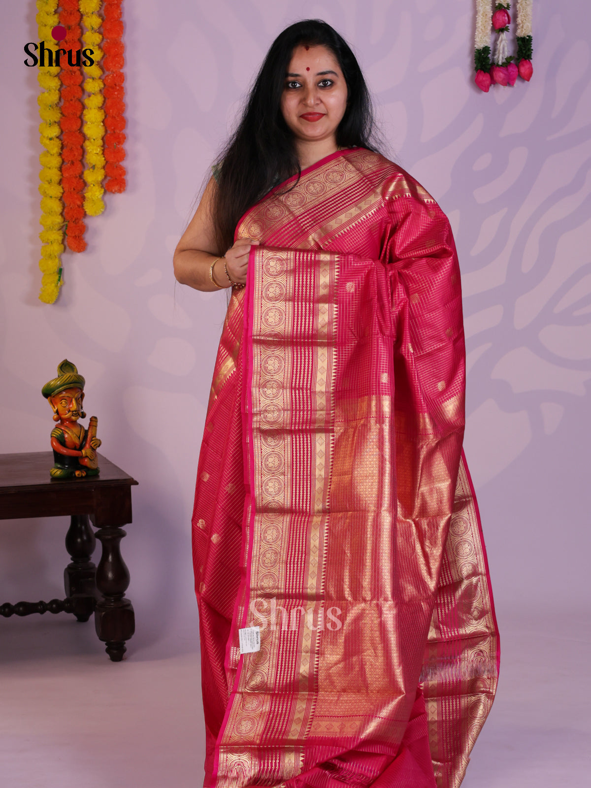 EAS08257 - Kanchipuram silk (HR) Saree