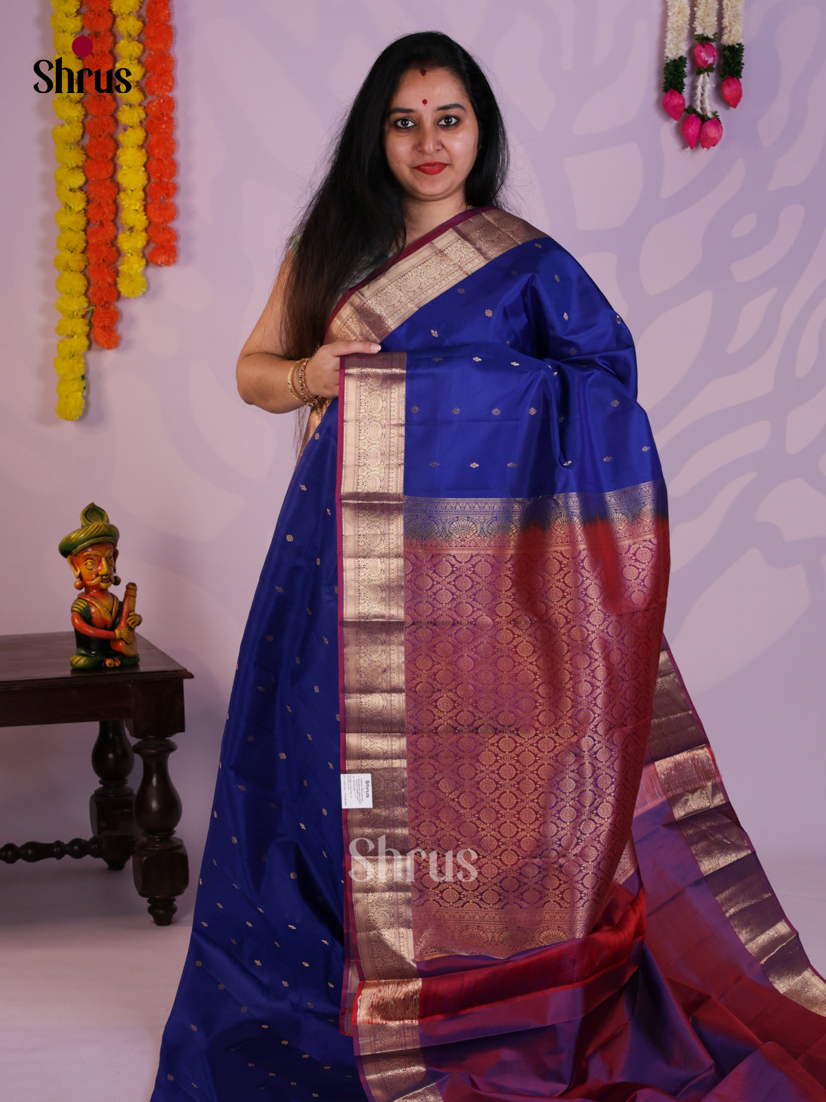 EAS08265 - Kanchipuram silk Saree - Shop on Shrus.com
