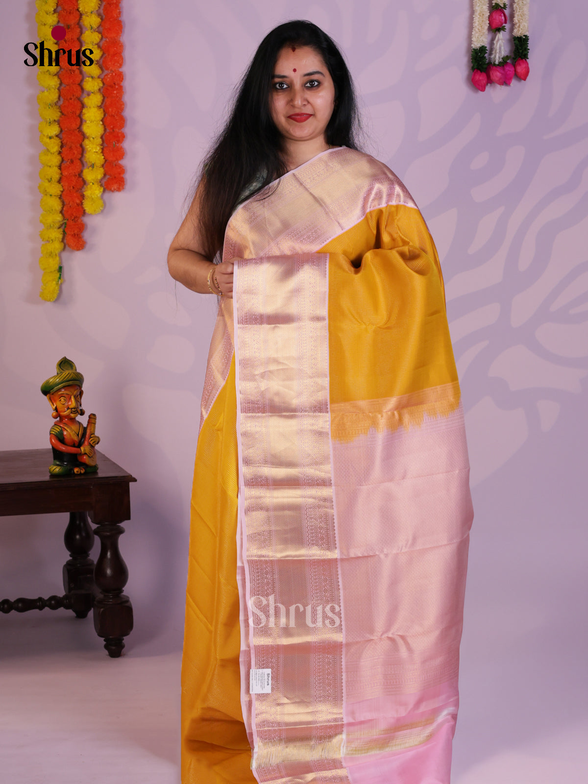 EAS08276 - Kanchipuram-halfpure Saree - Shop on Shrus.com