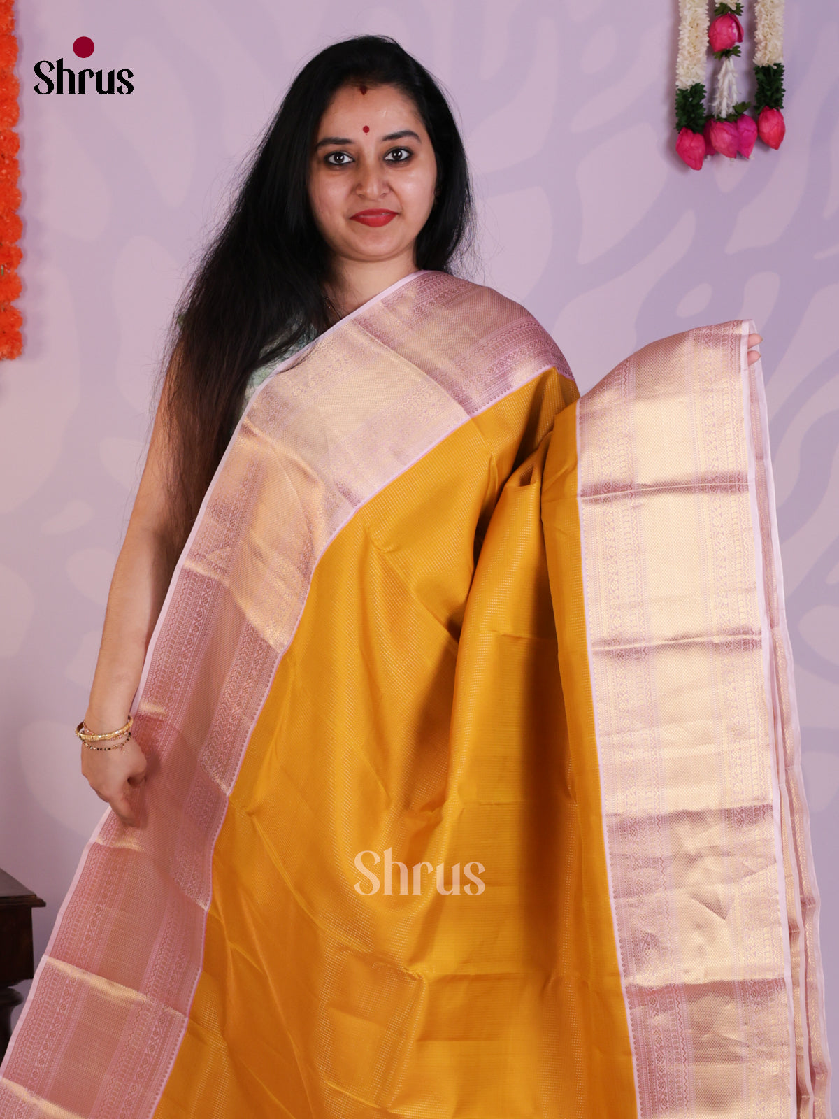 EAS08276 - Kanchipuram-halfpure Saree - Shop on Shrus.com