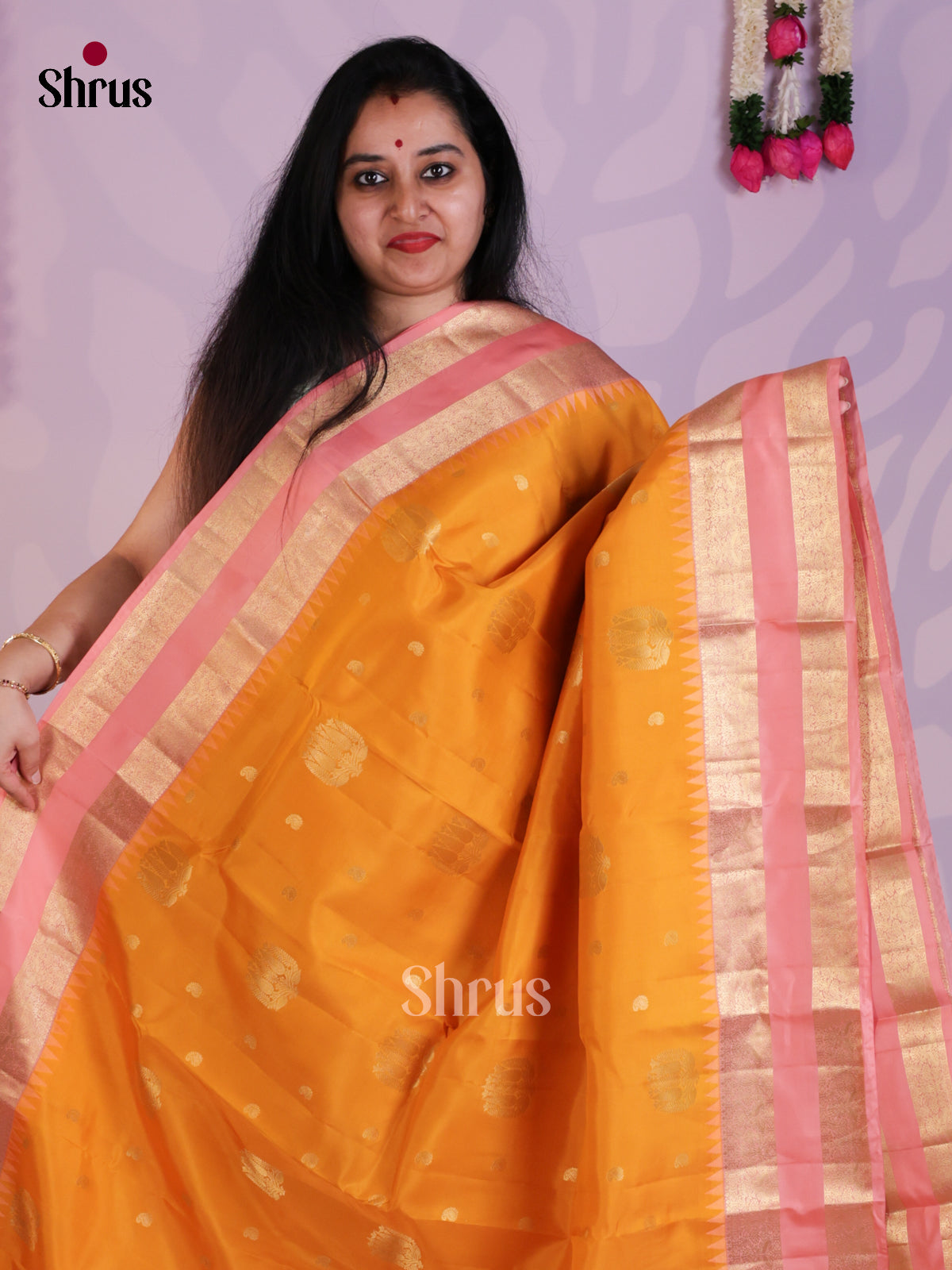 EAS08277 - Kanchipuram-halfpure Saree - Shop on Shrus.com