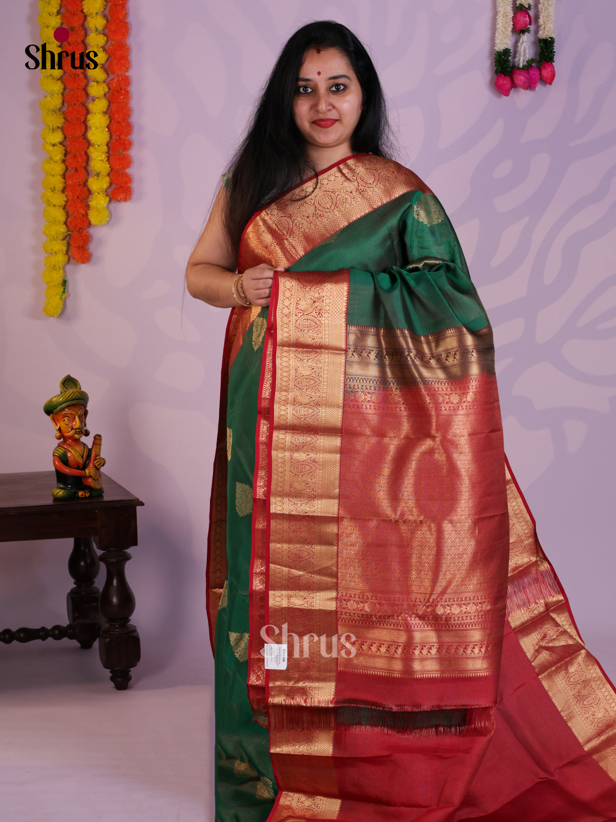 EAS08285 - Kanchipuram-halfpure Saree - Shop on Shrus.com