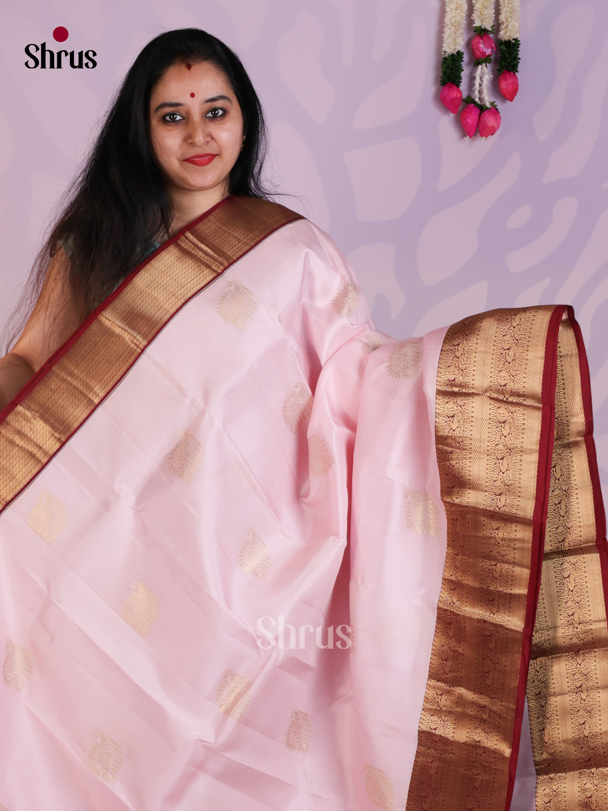 EAS08297 - Kanchipuram-halfpure Saree - Shop on Shrus.com