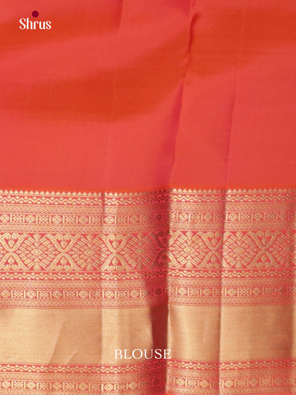 Peacock Blue & Orange - Kanchipuram-halfpure Saree- EAS08300 - Shop on Shrus.com