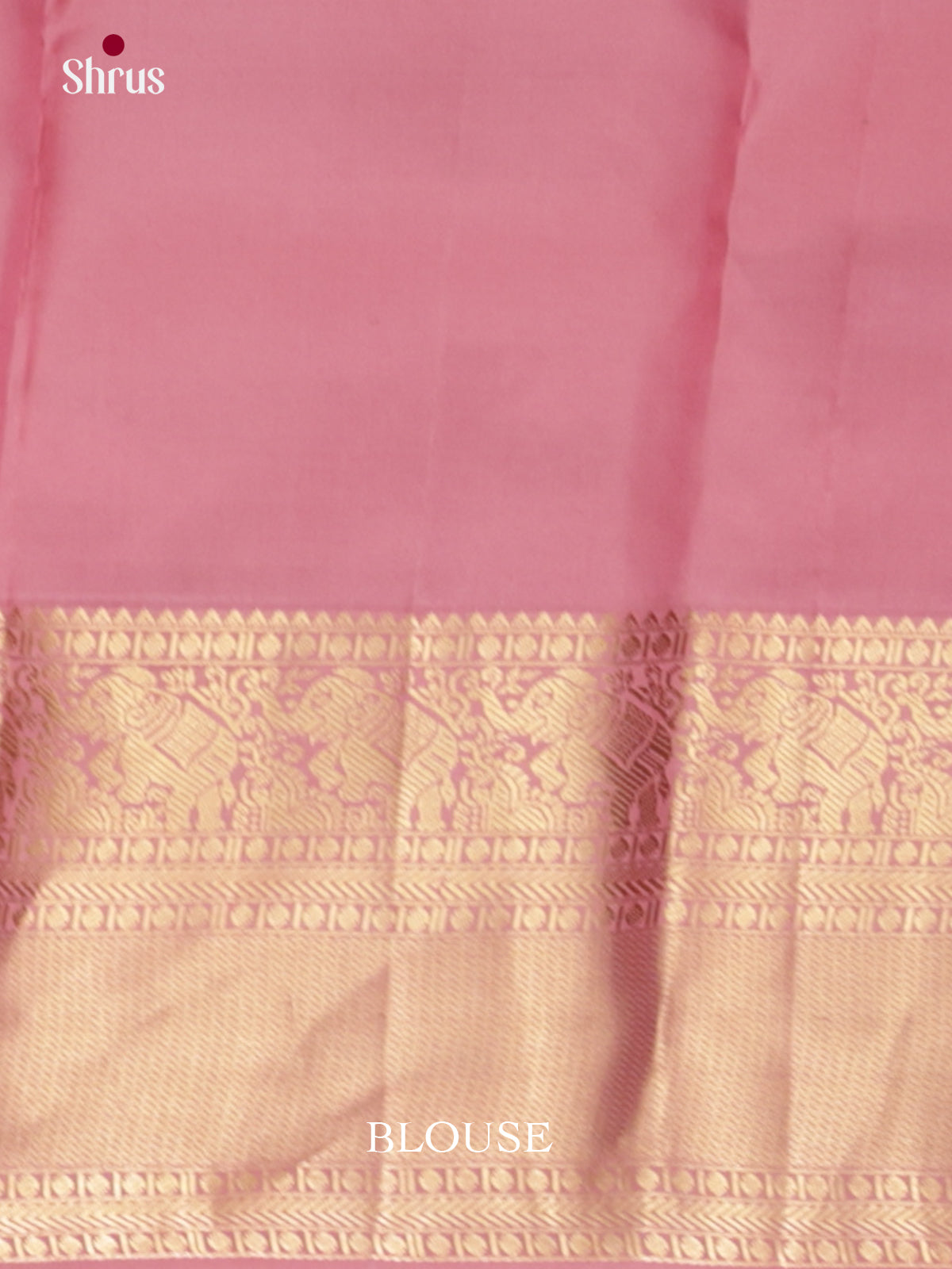 Orangish Pink & lavender - Kanchipuram-halfpure Saree-EAS08302 - Shop on Shrus.com