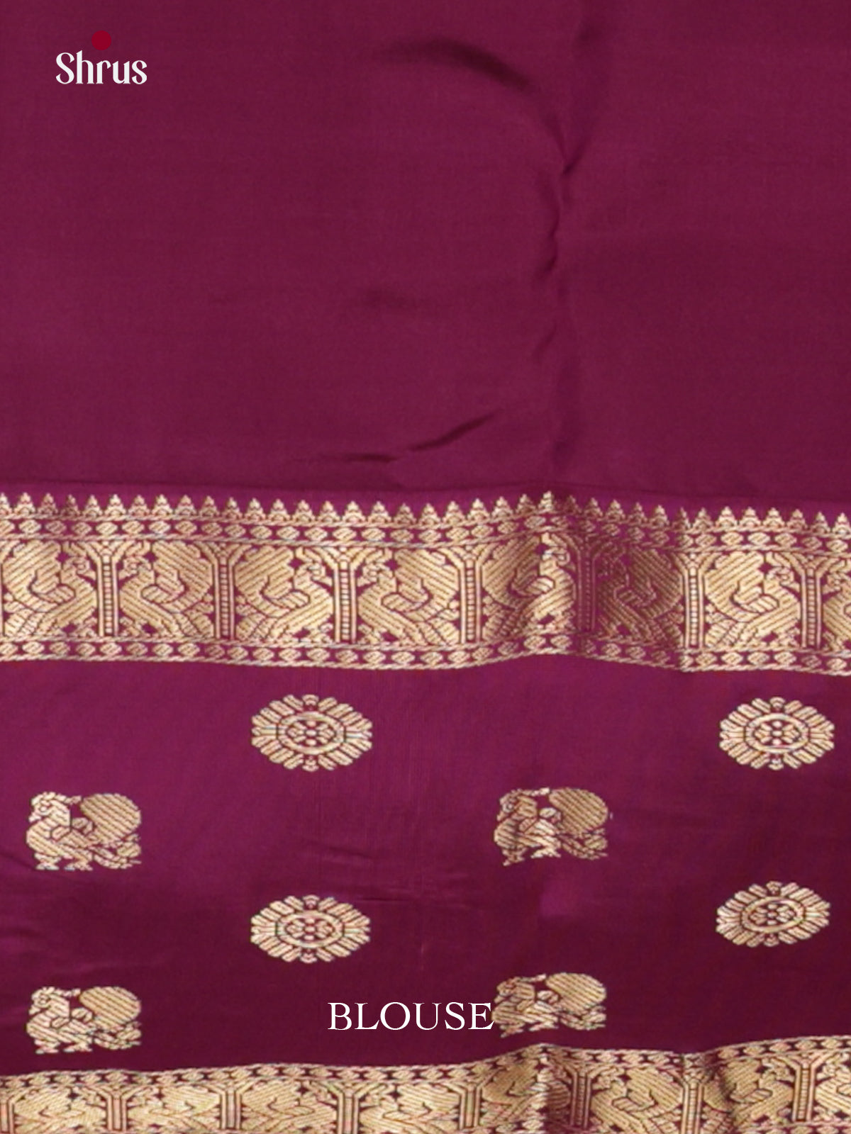 Orangish Pink & Purple - Kanchipuram-halfpure Saree- EAS08307 - Shop on Shrus.com