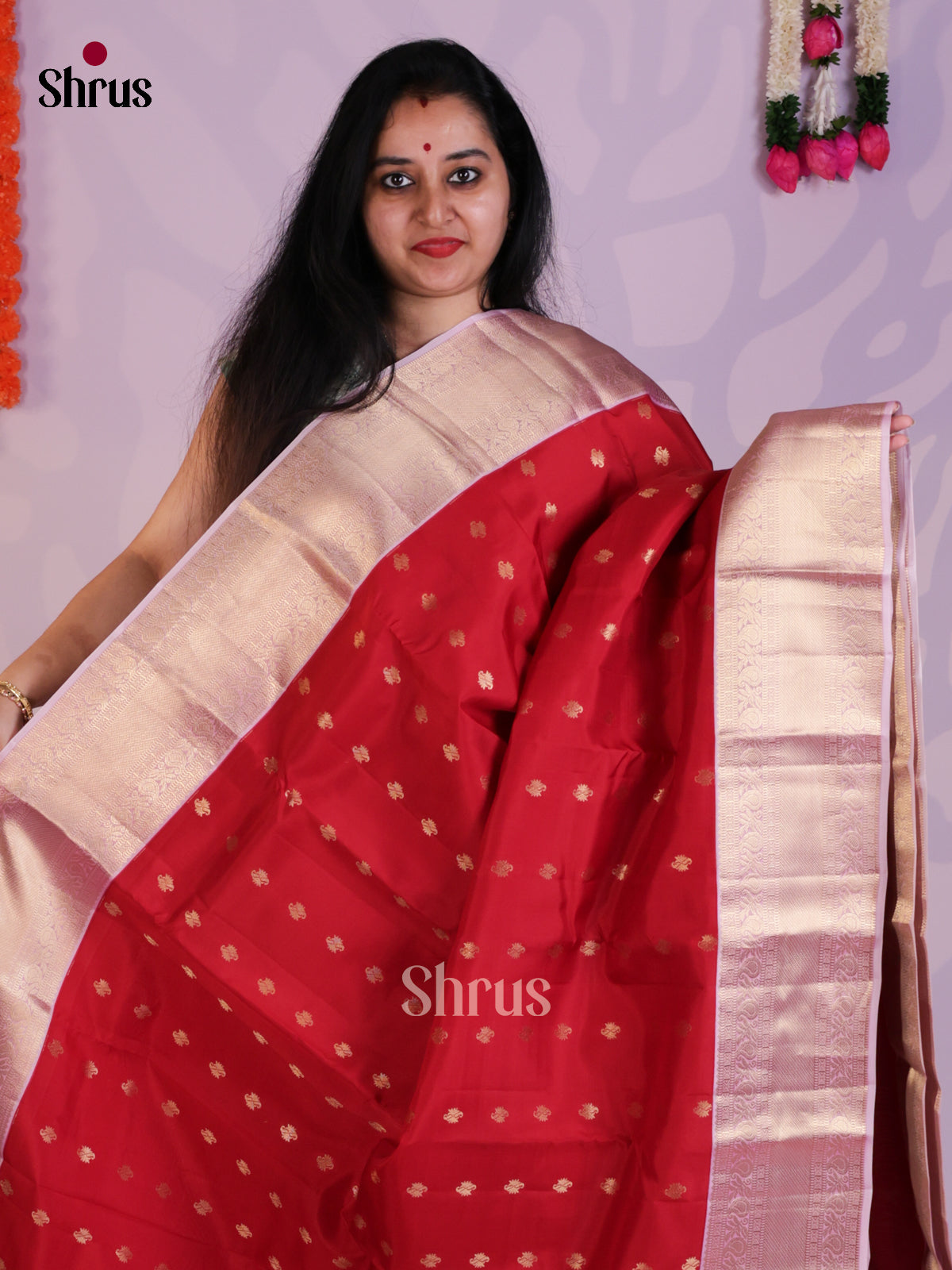 EAS08310 - Kanchipuram-halfpure Saree - Shop on Shrus.com
