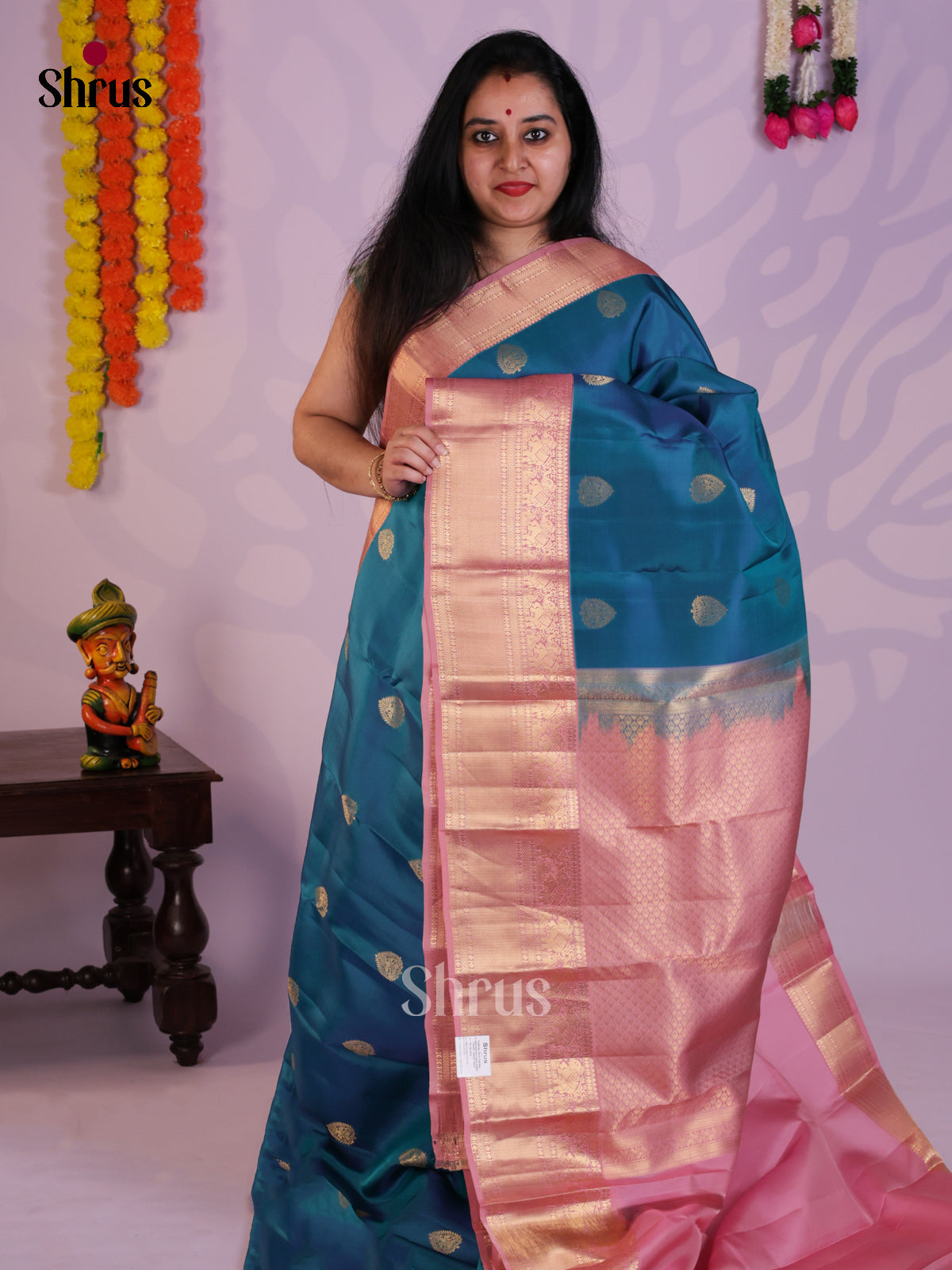 EAS08311 - Kanchipuram-halfpure Saree - Shop on Shrus.com