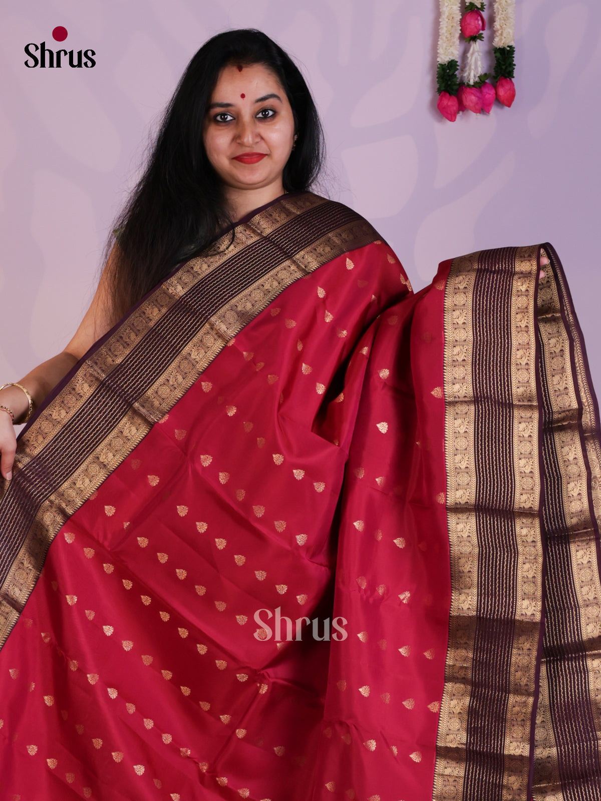 EAS08314 - Kanchipuram-halfpure Saree - Shop on Shrus.com