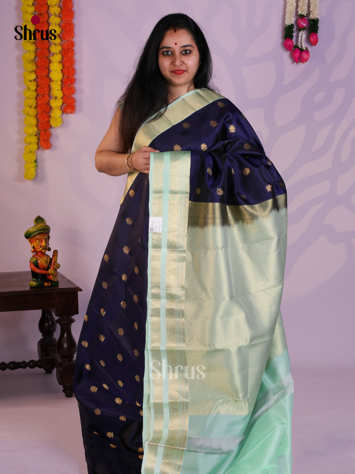 EAS08326 - Kanchipuram-halfpure Saree - Shop on Shrus.com