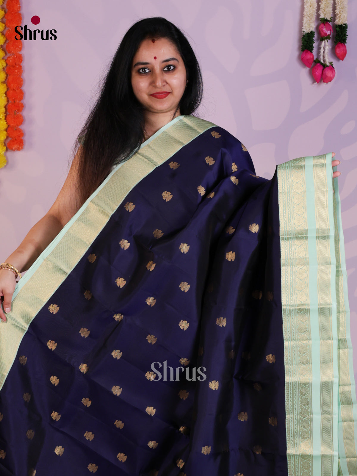EAS08326 - Kanchipuram-halfpure Saree - Shop on Shrus.com