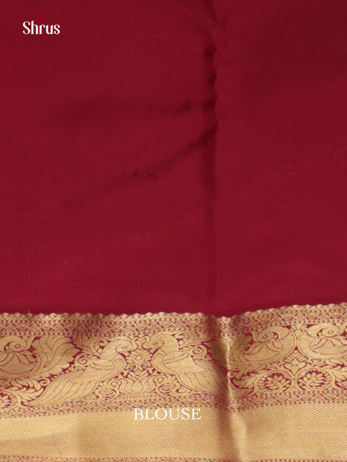 Peacock Blue & Maroon - Kanchipuram-halfpure Saree -  EAS08328 - Shop on Shrus.com
