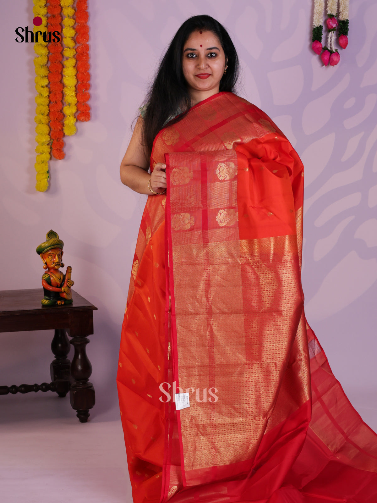 EAS08341 - Kanchipuram-halfpure Saree - Shop on Shrus.com