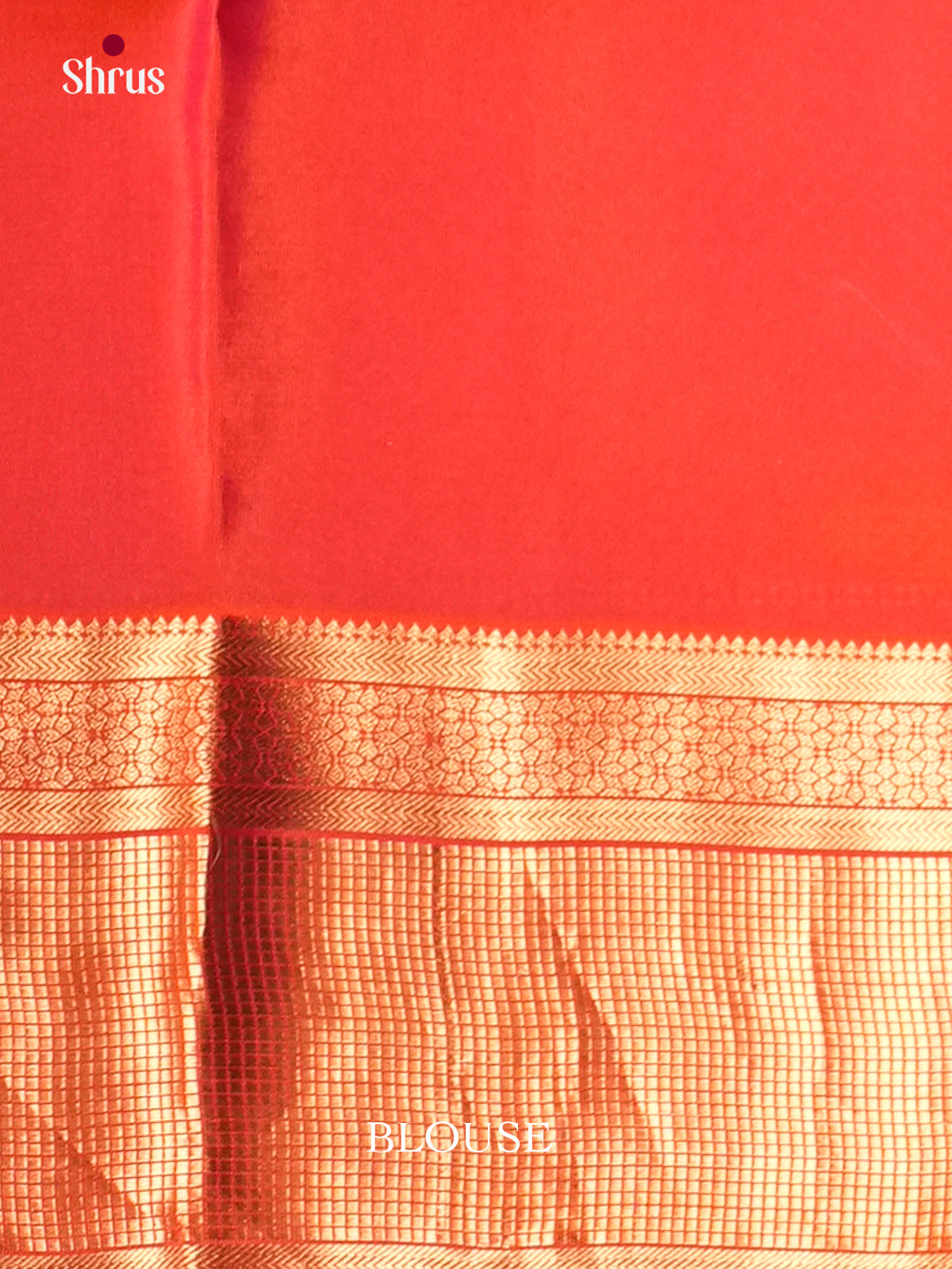 Purple &  Orange - Kanchipuram-halfpure Saree- EAS08344 - Shop on Shrus.com
