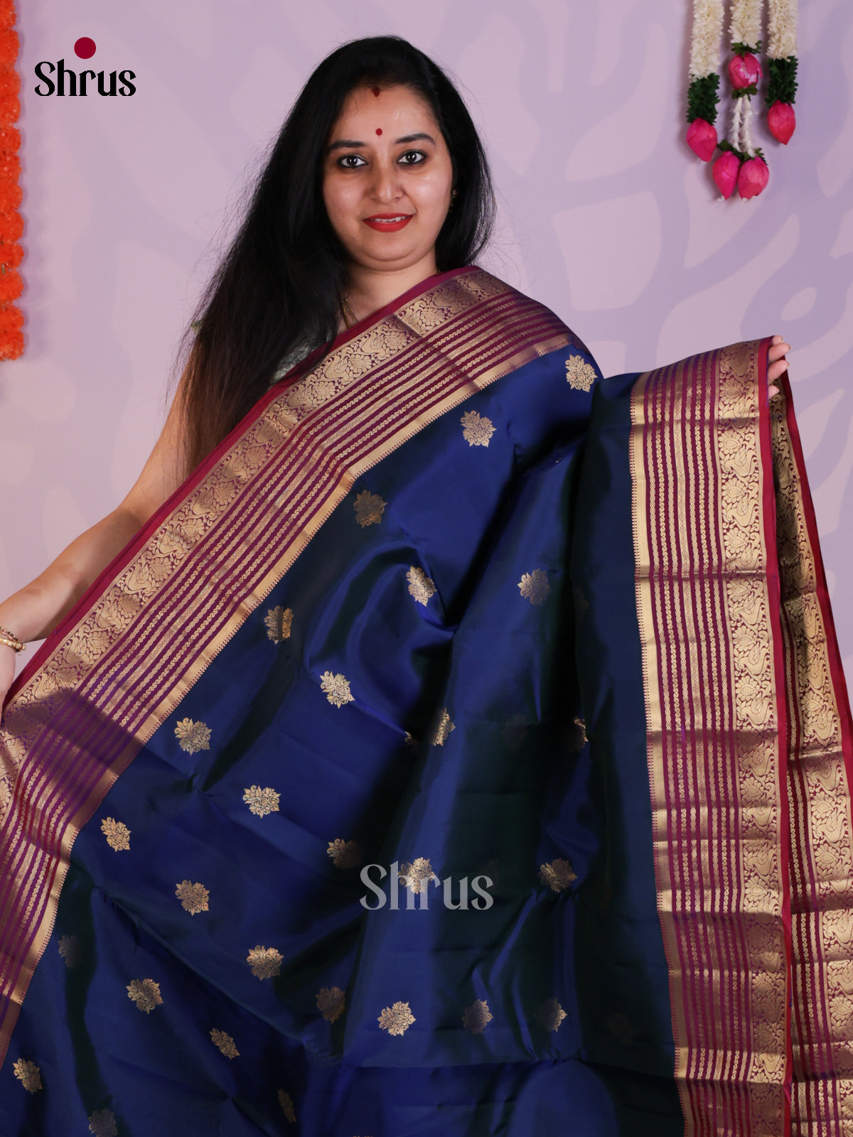 EAS08345 - Kanchipuram-halfpure Saree - Shop on Shrus.com