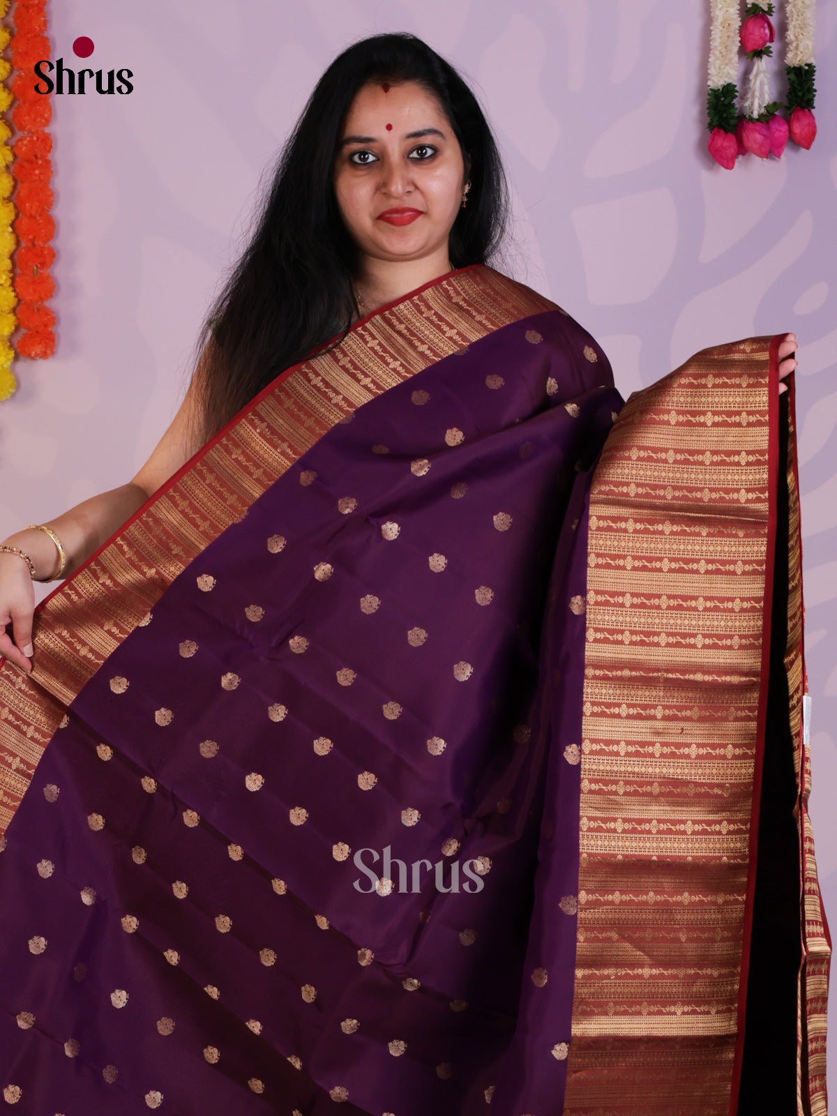 EAS08348 - Kanchipuram-halfpure Saree - Shop on Shrus.com