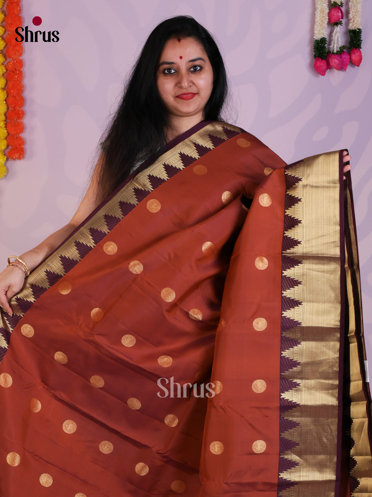 EAS08349 - Kanchipuram-halfpure Saree - Shop on Shrus.com