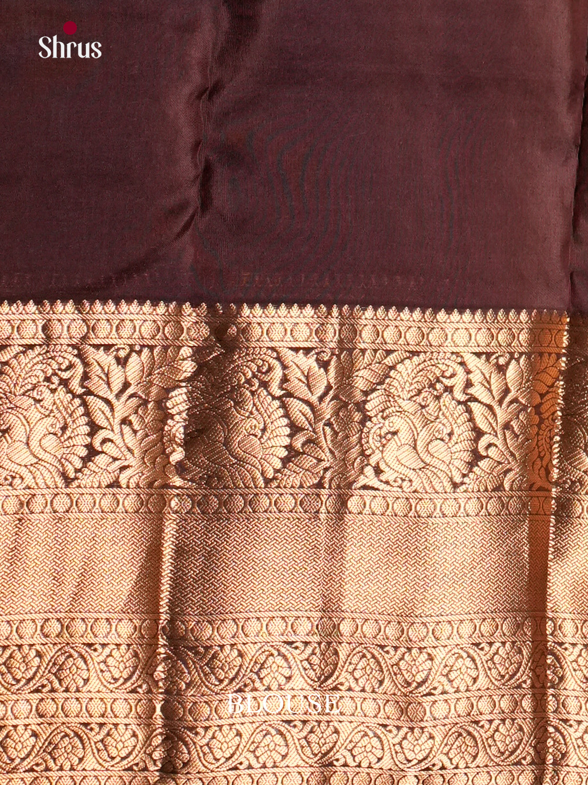 Green & Brown  - Kanchipuram-halfpure Saree- EAS09039 - Shop on Shrus.com