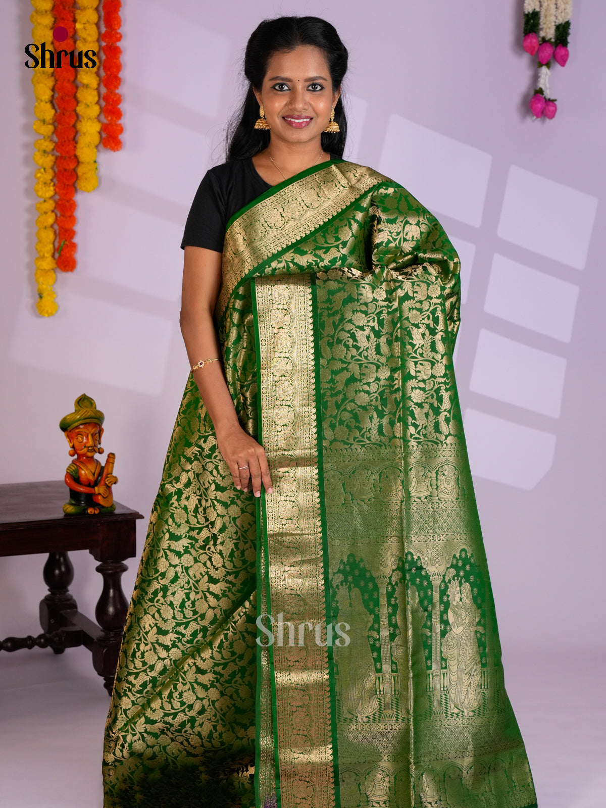 EAS09049 - Soft Silk (HR) Saree - Shop on Shrus.com