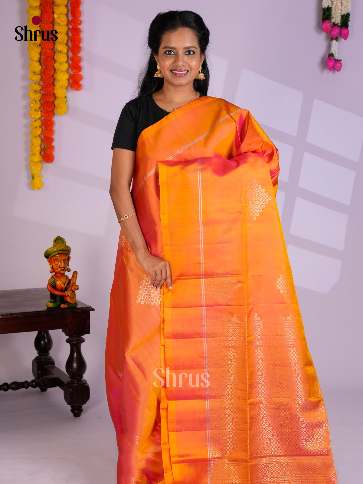 EAS09071 - Soft Silk (HR) Saree - Shop on Shrus.com