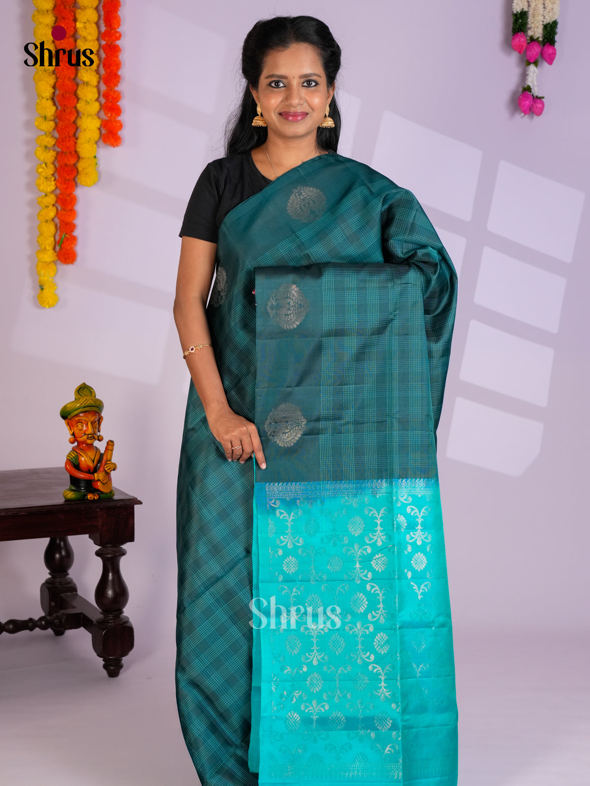 EAS09076 - Soft Silk (HR) Saree - Shop on Shrus.com