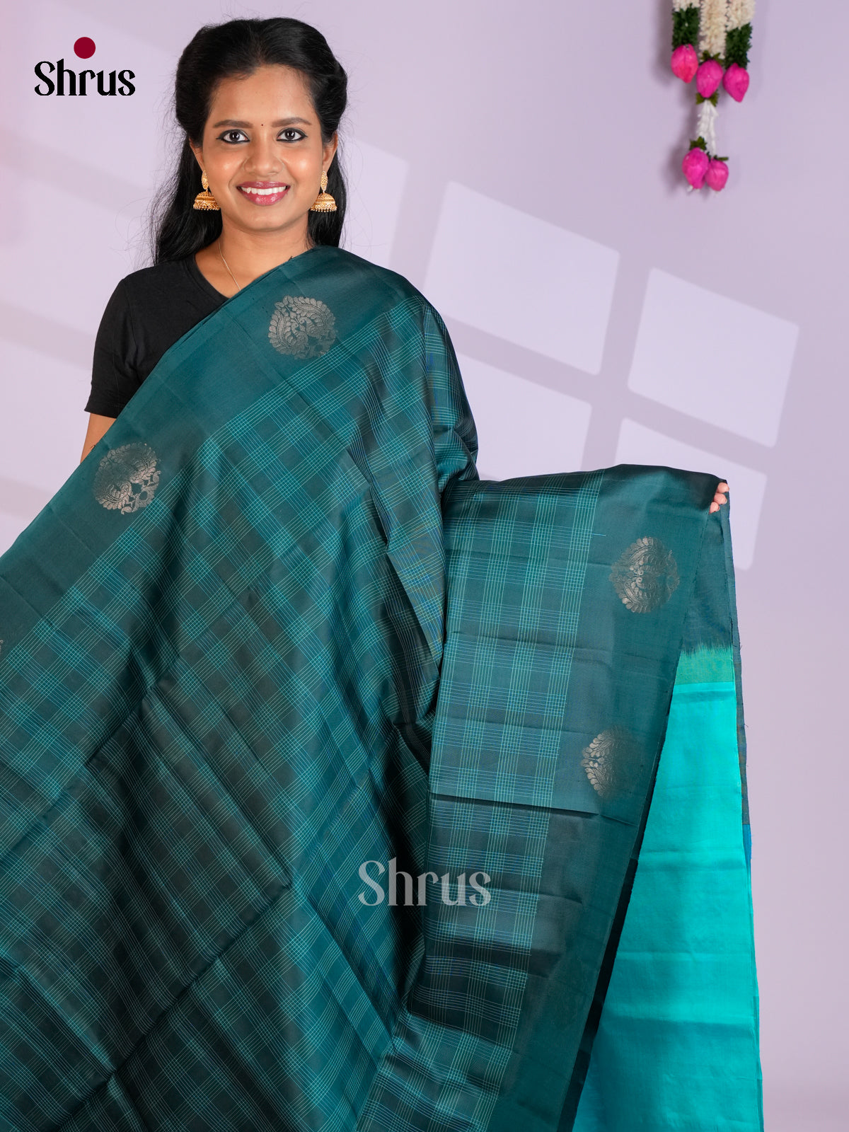 EAS09076 - Soft Silk (HR) Saree - Shop on Shrus.com