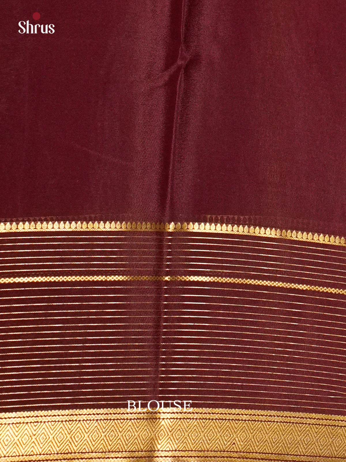 Radiant Orange & Maroon  Mysore Silk Saree with zari striped border- EAS09133