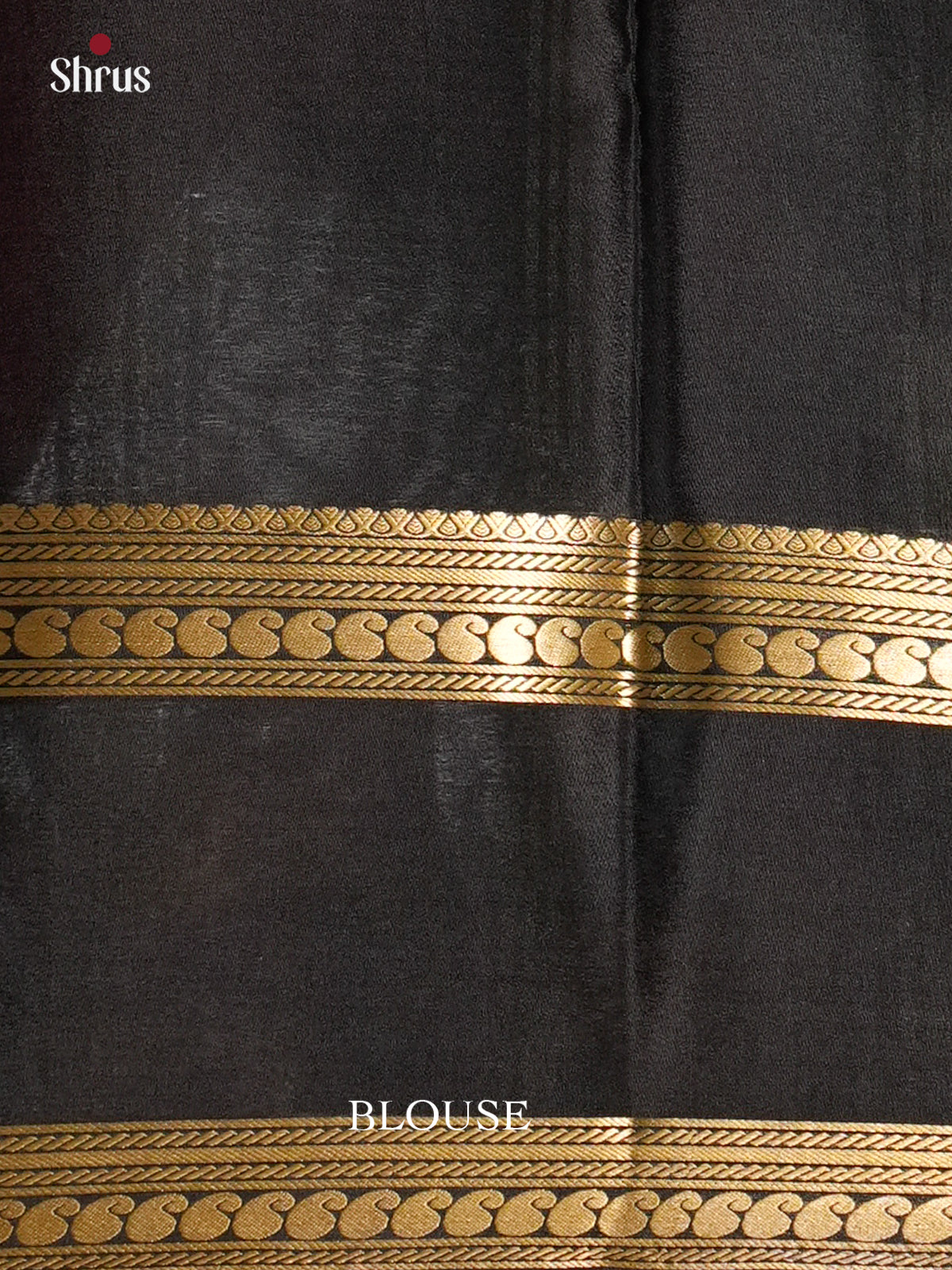 Elegant Red & Black Mysore Silk Saree with rettaipet zari border -  EAS09160