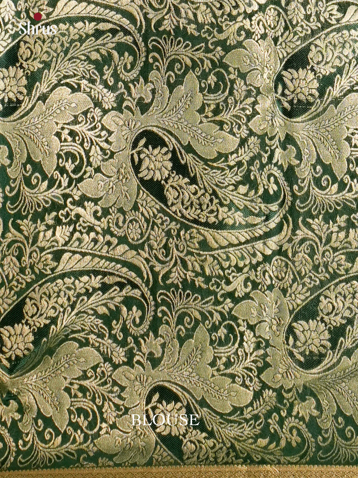 Classy Green  Mysore Silk Saree with zari brocade pallu -EAS09165