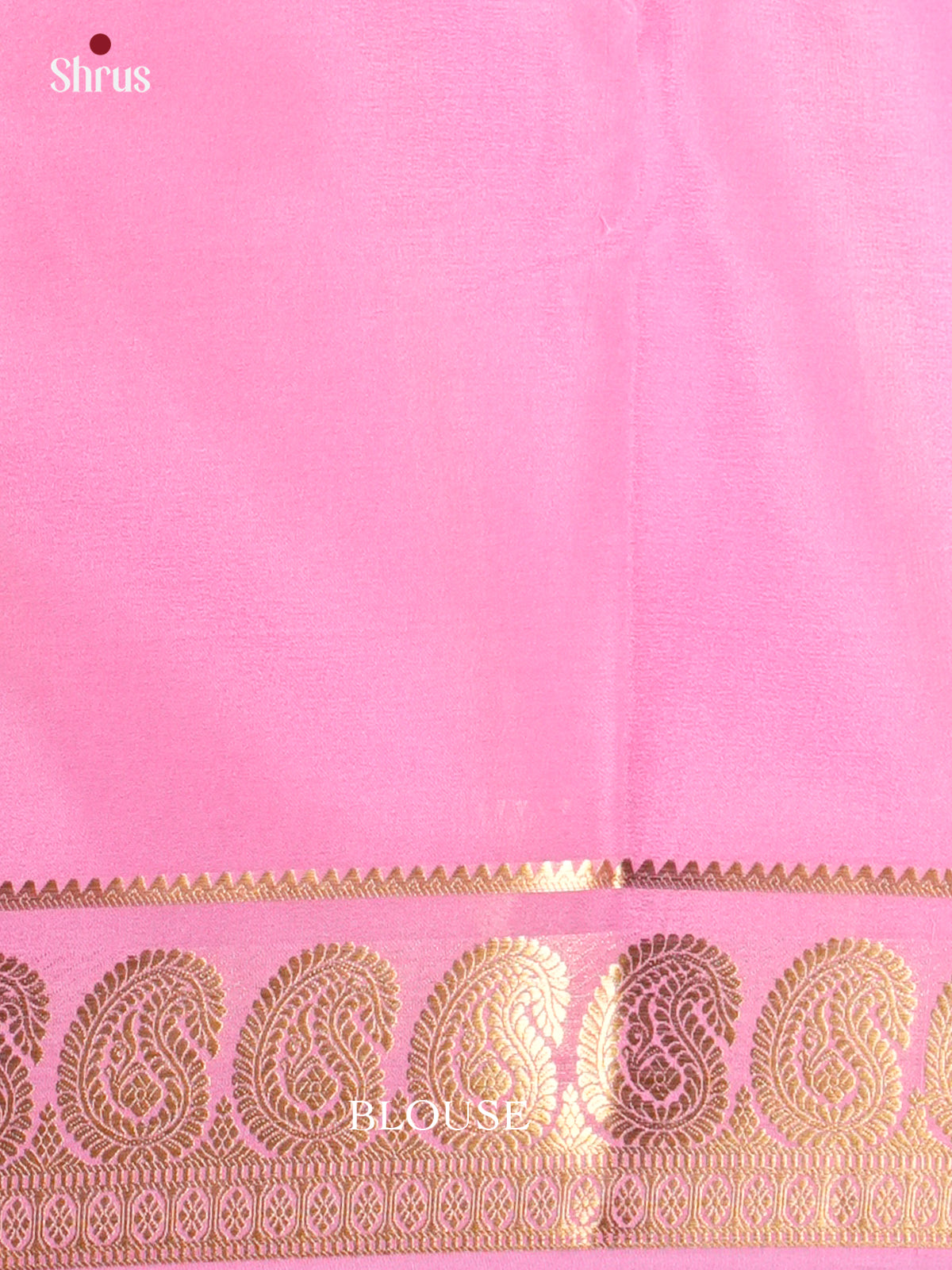 Gorgeous Red & Pink Mysore Silk Saree with rich zari border - EAS09206