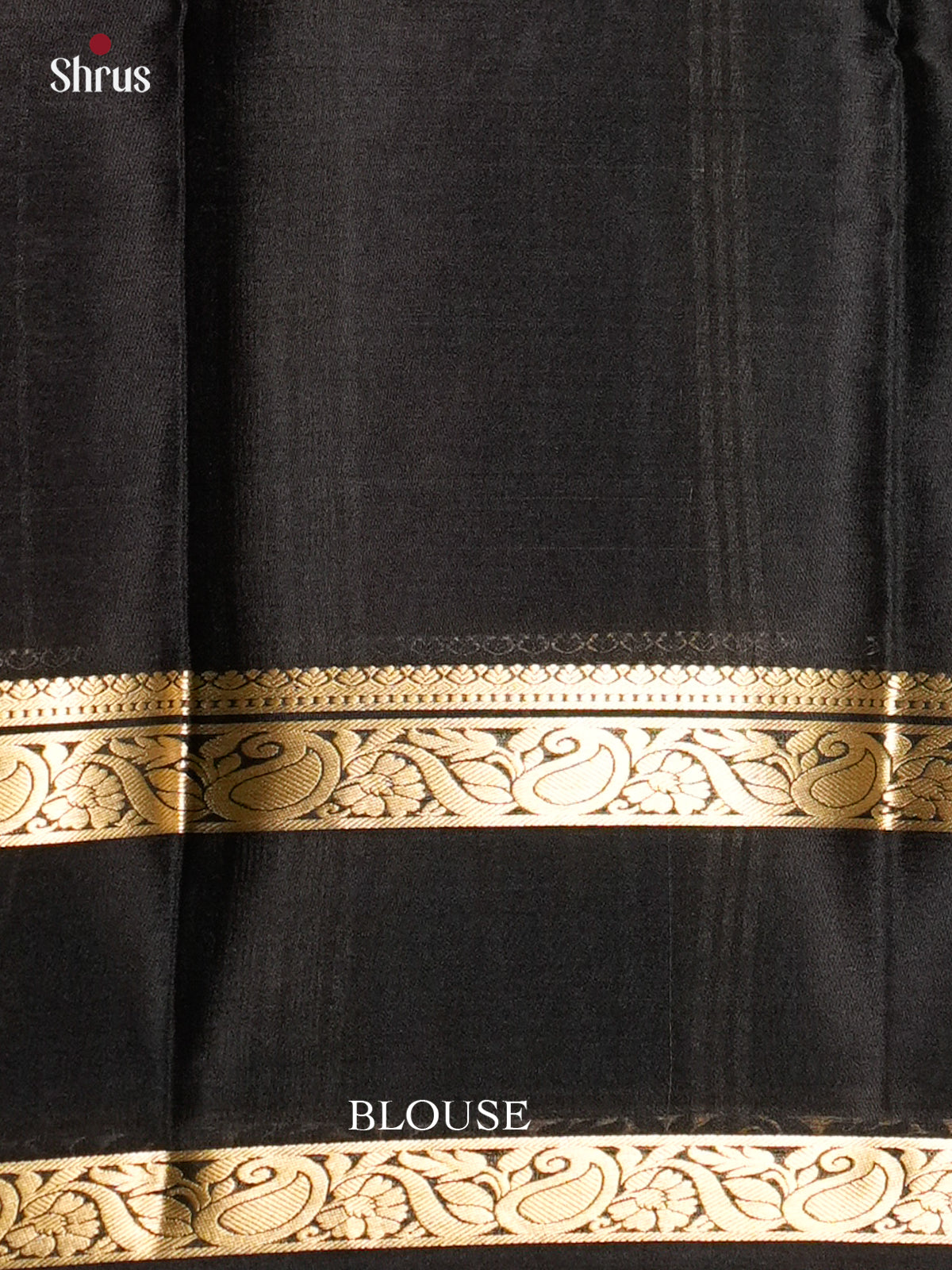 Majestic Red & Black  Mysore Silk Saree with rettaipet zari border-EAS09212