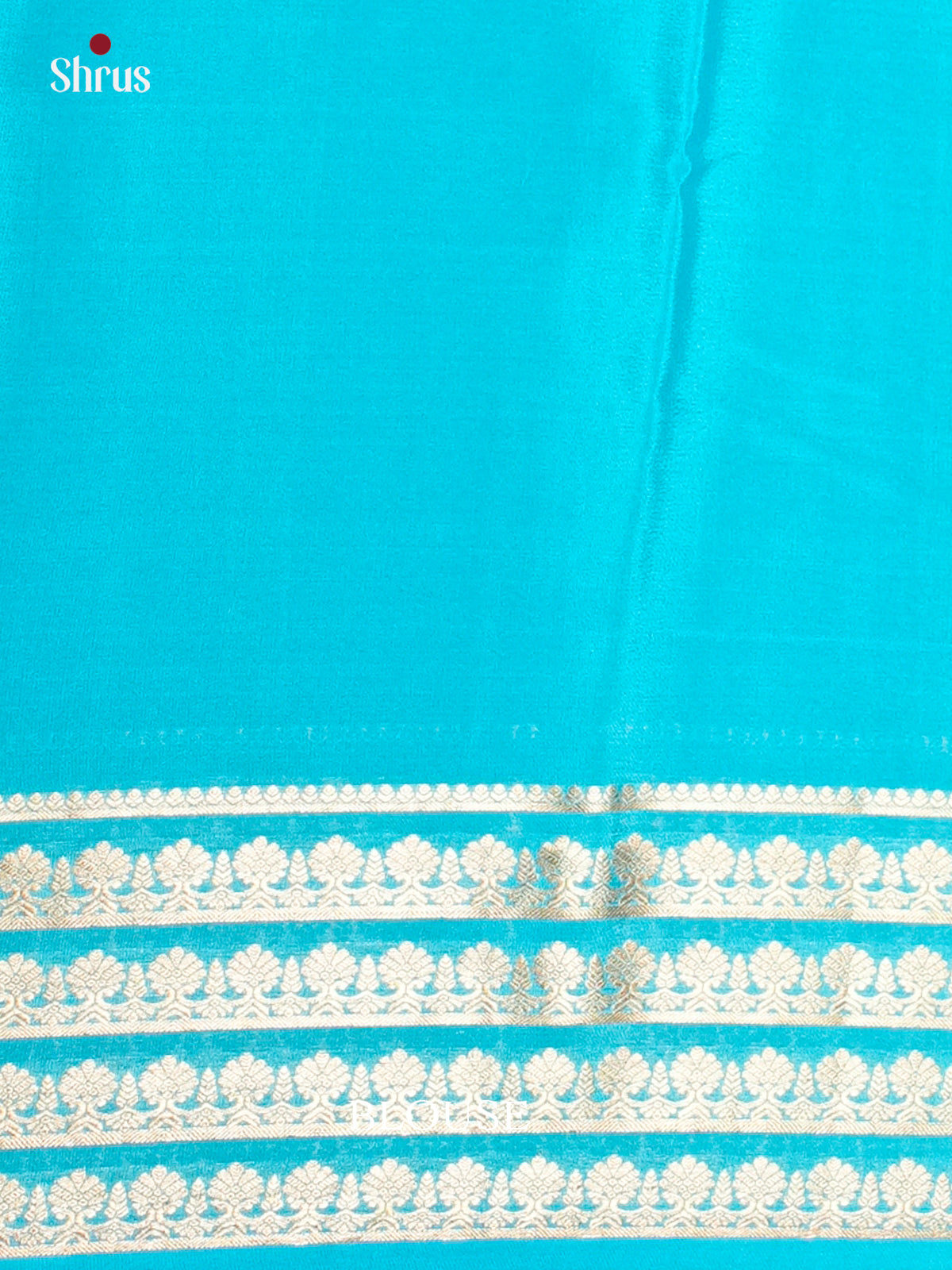 Bright Yellow & Blue Mysore Silk Saree with zari striped border-  EAS09223
