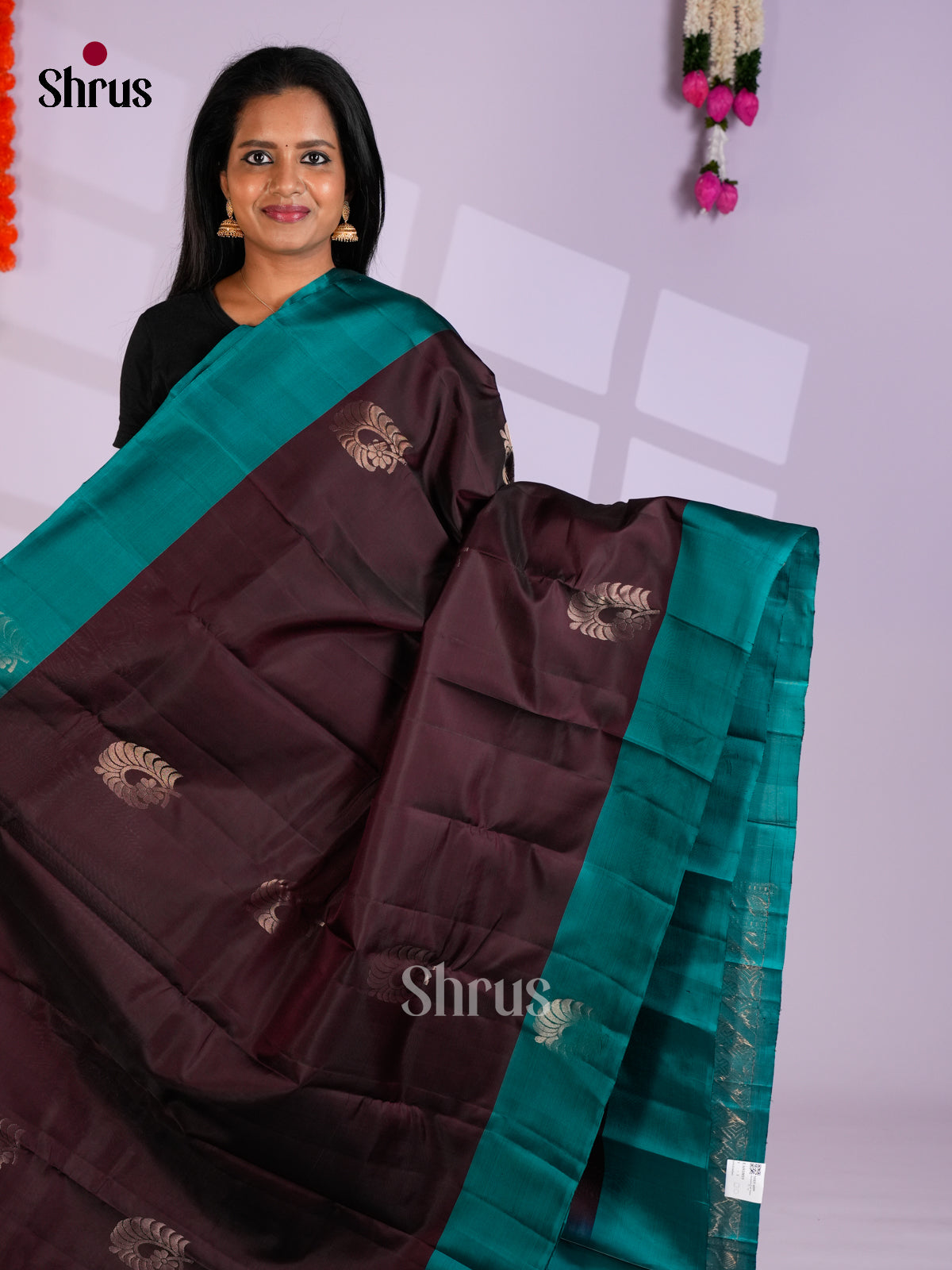 EAS10019 - Softsilk-halfpure Saree - Shop on Shrus.com