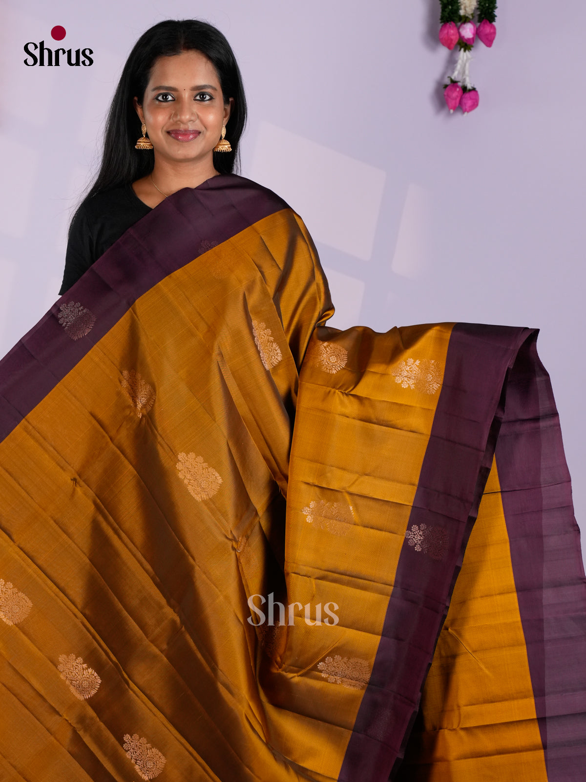 EAS10024 - Softsilk-halfpure Saree - Shop on Shrus.com