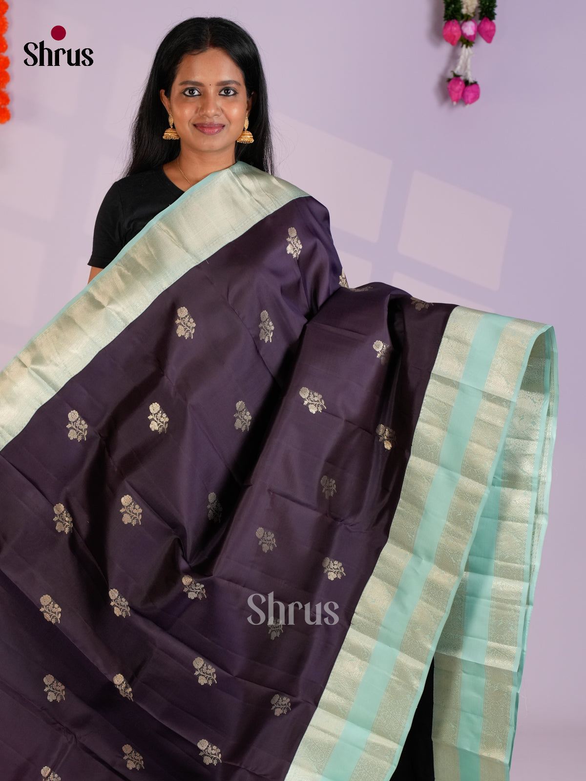 EAS10095 - Kanchipuram silk Saree - Shop on Shrus.com