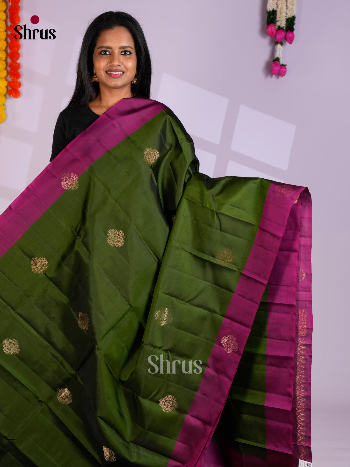 EAS10102 - Softsilk-halfpure Saree - Shop on Shrus.com