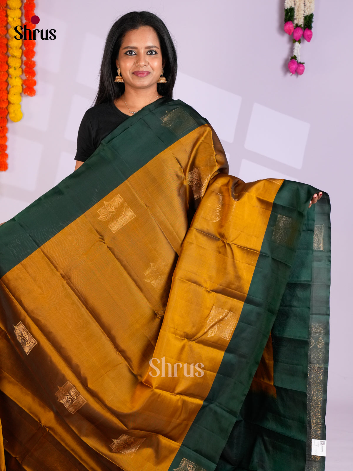 EAS10104 - Softsilk-halfpure Saree - Shop on Shrus.com