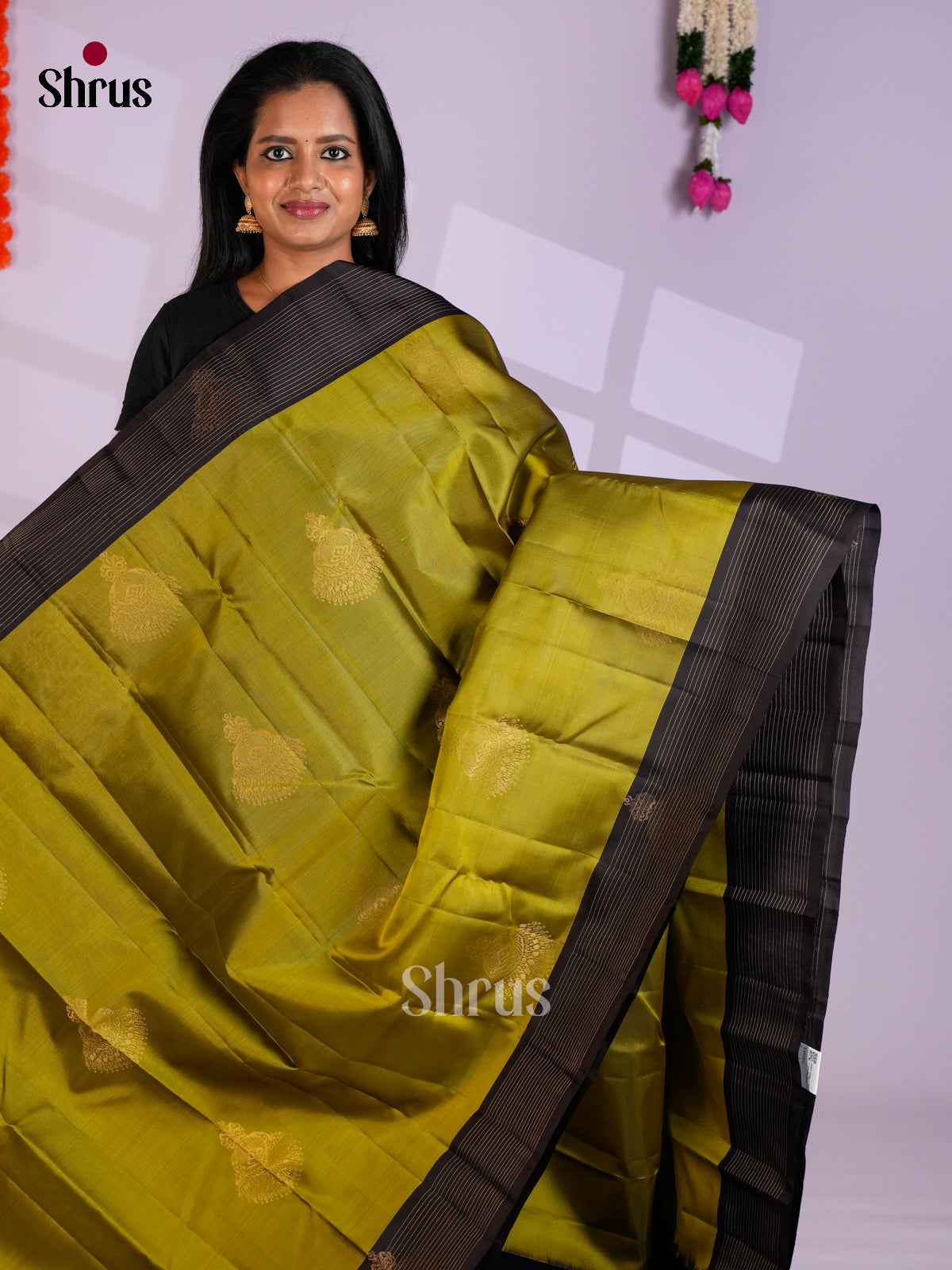 EAS10152 - Softsilk-halfpure Saree - Shop on Shrus.com
