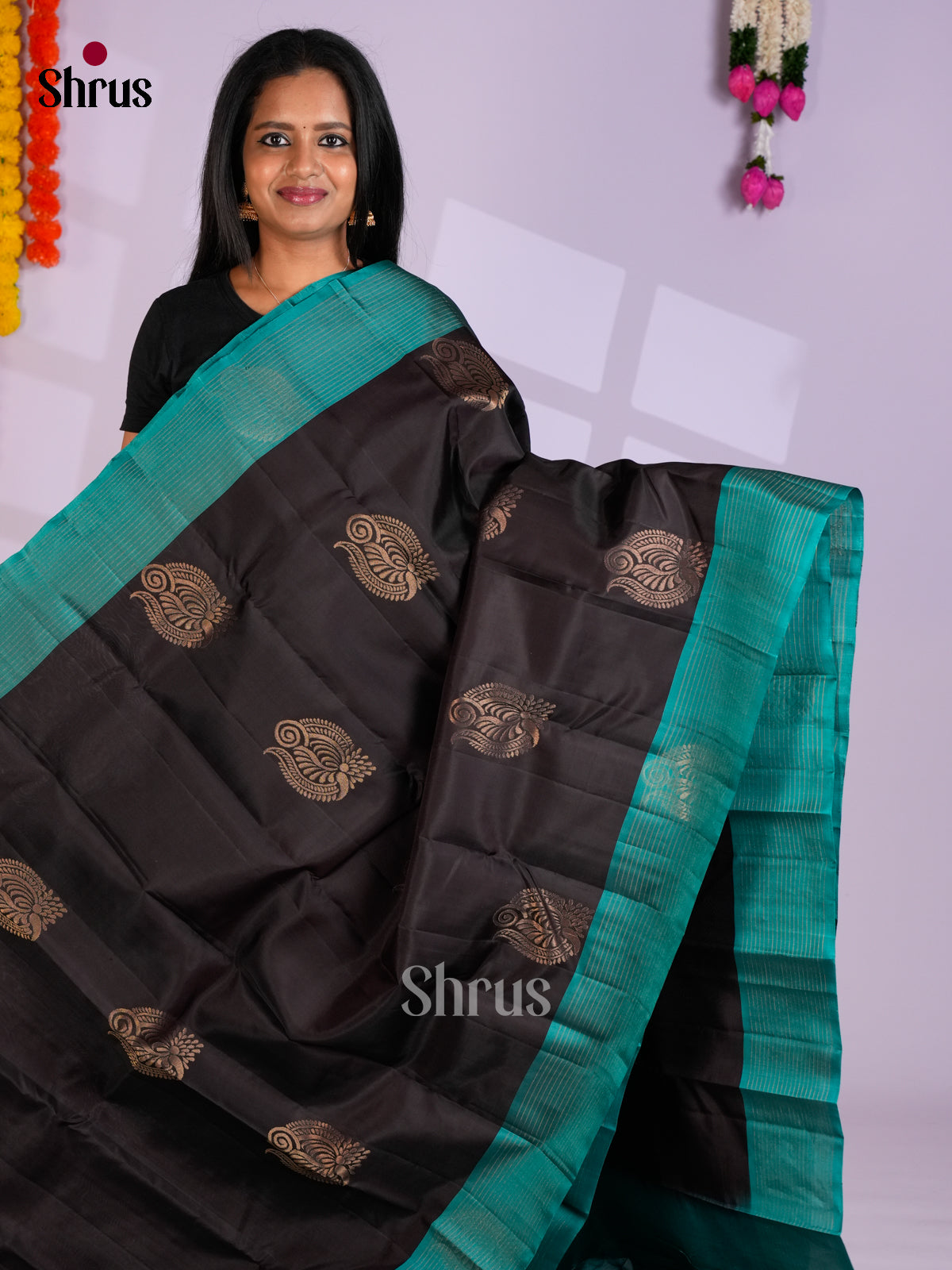 EAS10173 - Softsilk-halfpure Saree - Shop on Shrus.com