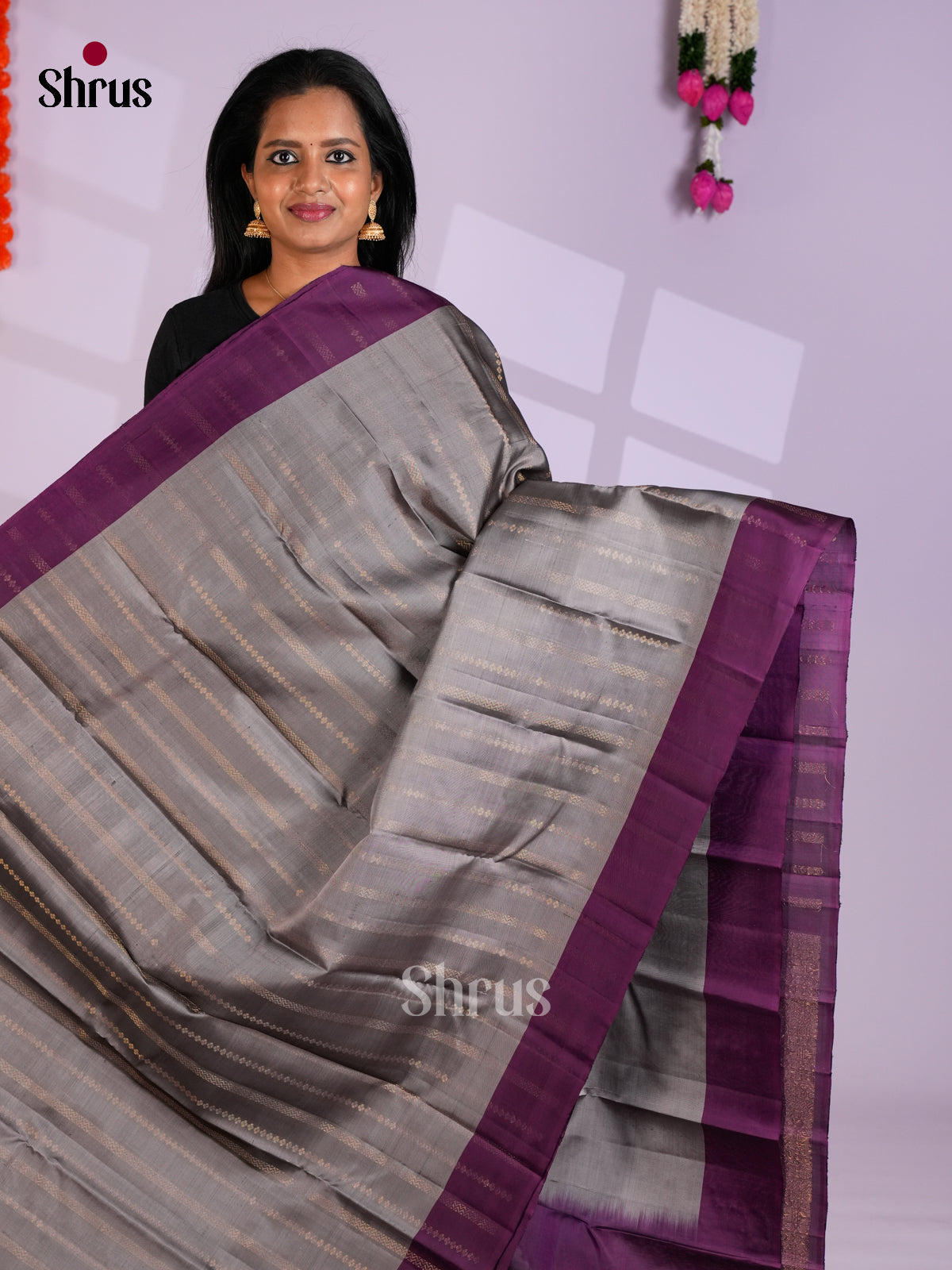 EAS10177 - Softsilk-halfpure Saree - Shop on Shrus.com
