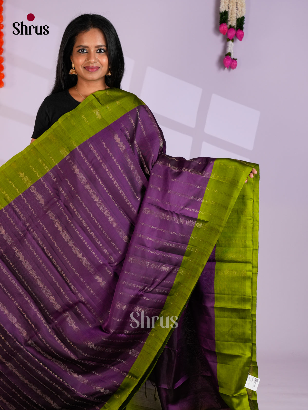 EAS10191 - Softsilk-halfpure Saree - Shop on Shrus.com